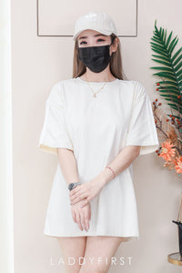 【O1166】高品质三件套男女同款圆领短袖三叶草刺绣Oversized 休闲上衣➕帽子➕袜子 ❤❤【A-RU-1】