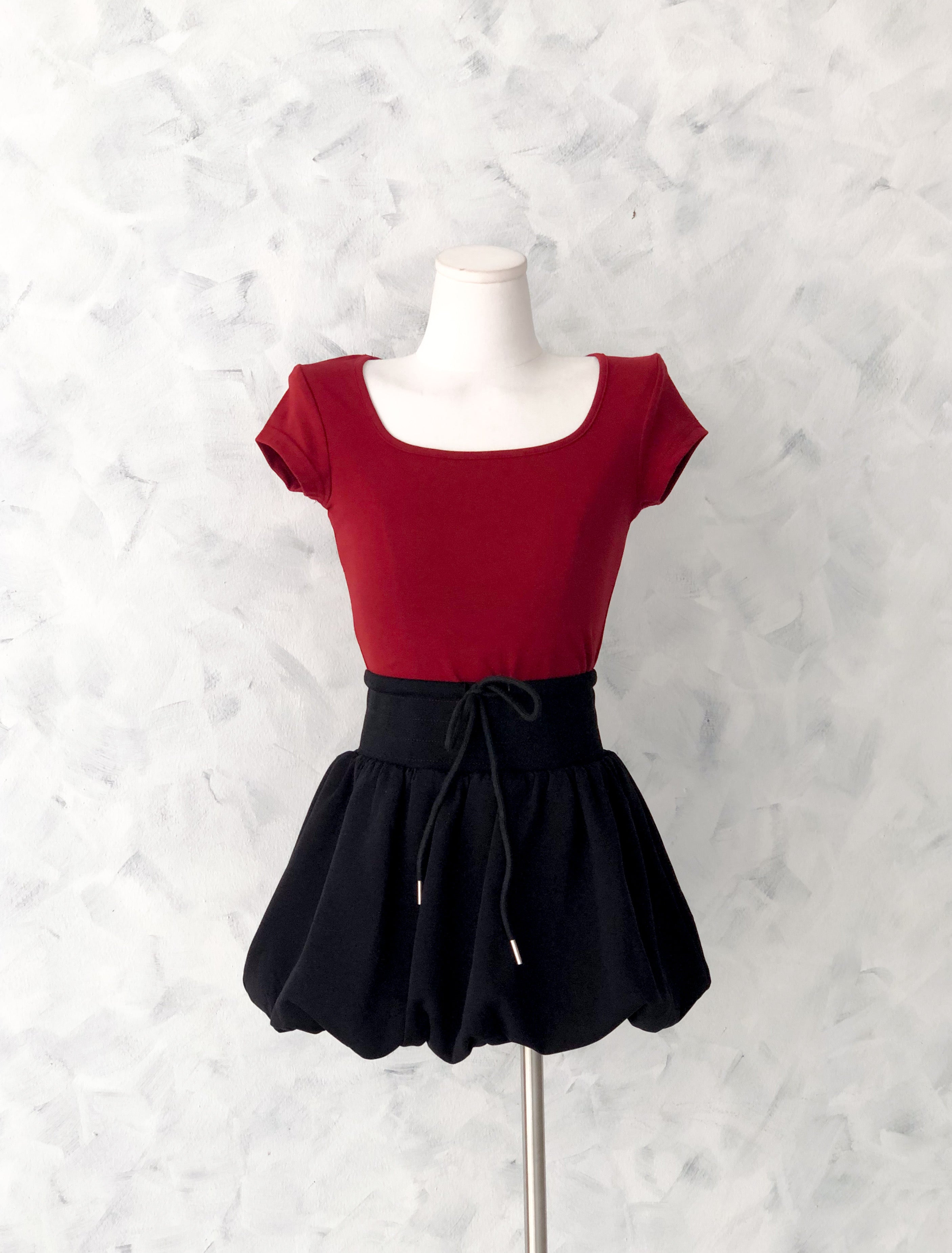 【S655】🧧 宠粉福利回馈 🧧 高品质抽绳花苞蓬蓬高腰百搭裙子，内层有里布短裤 ❤️❤️