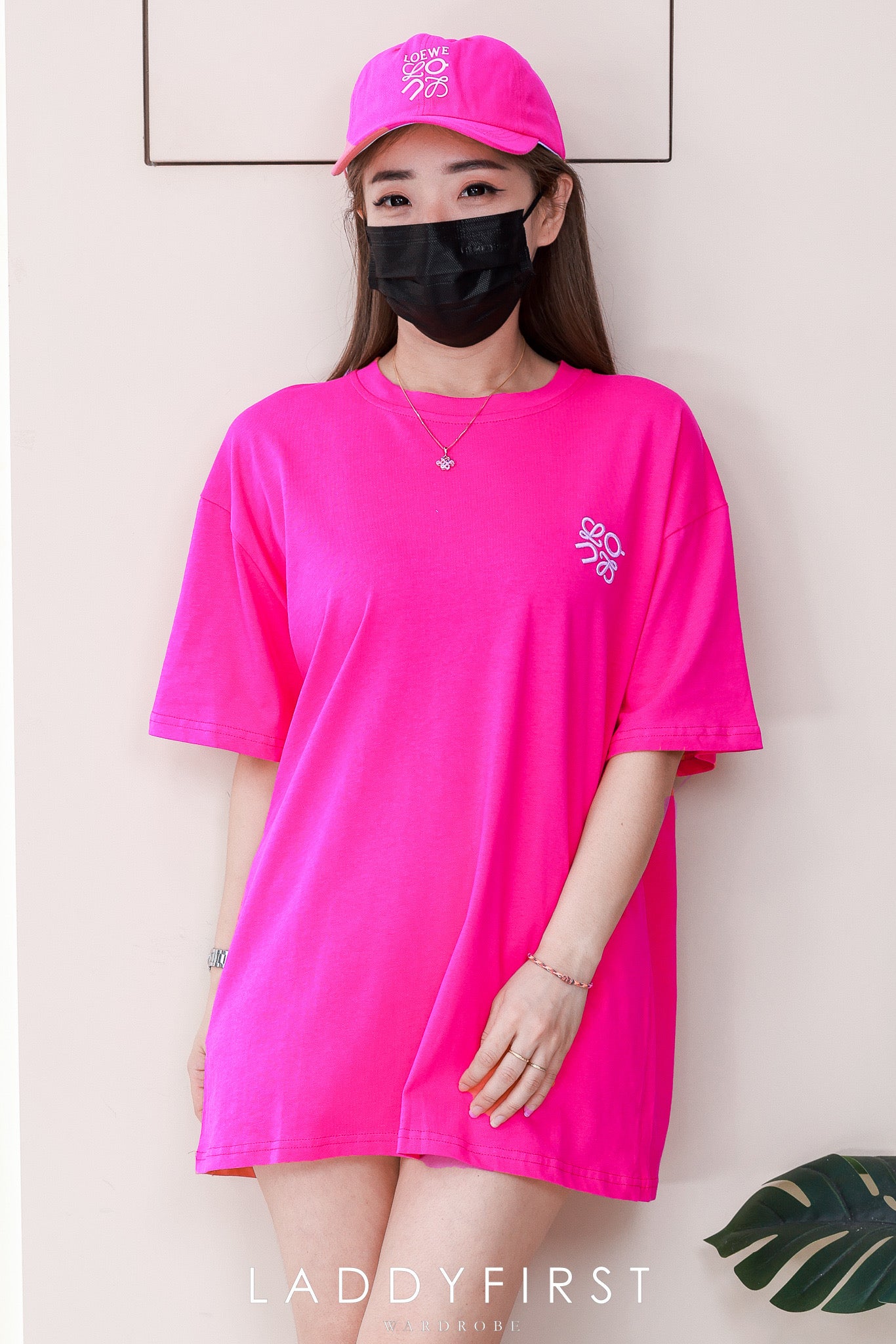 【O9950-1】⚡补货预订款⚡高品质两件套男女同款纯棉LOEWE刺绣Oversized 潮流时尚上衣 上衣➕帽子❤❤