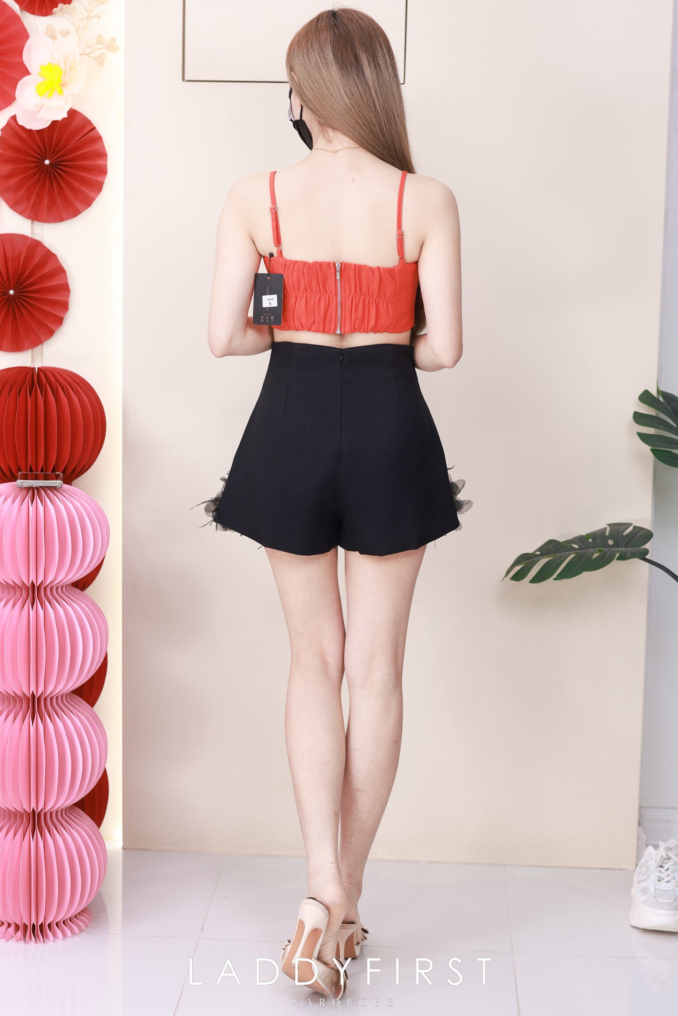 【S25213】【补厂家现货⚡️⚡️】高品质高端仙子立体花瓣小香风高腰短裤 ❤️❤️