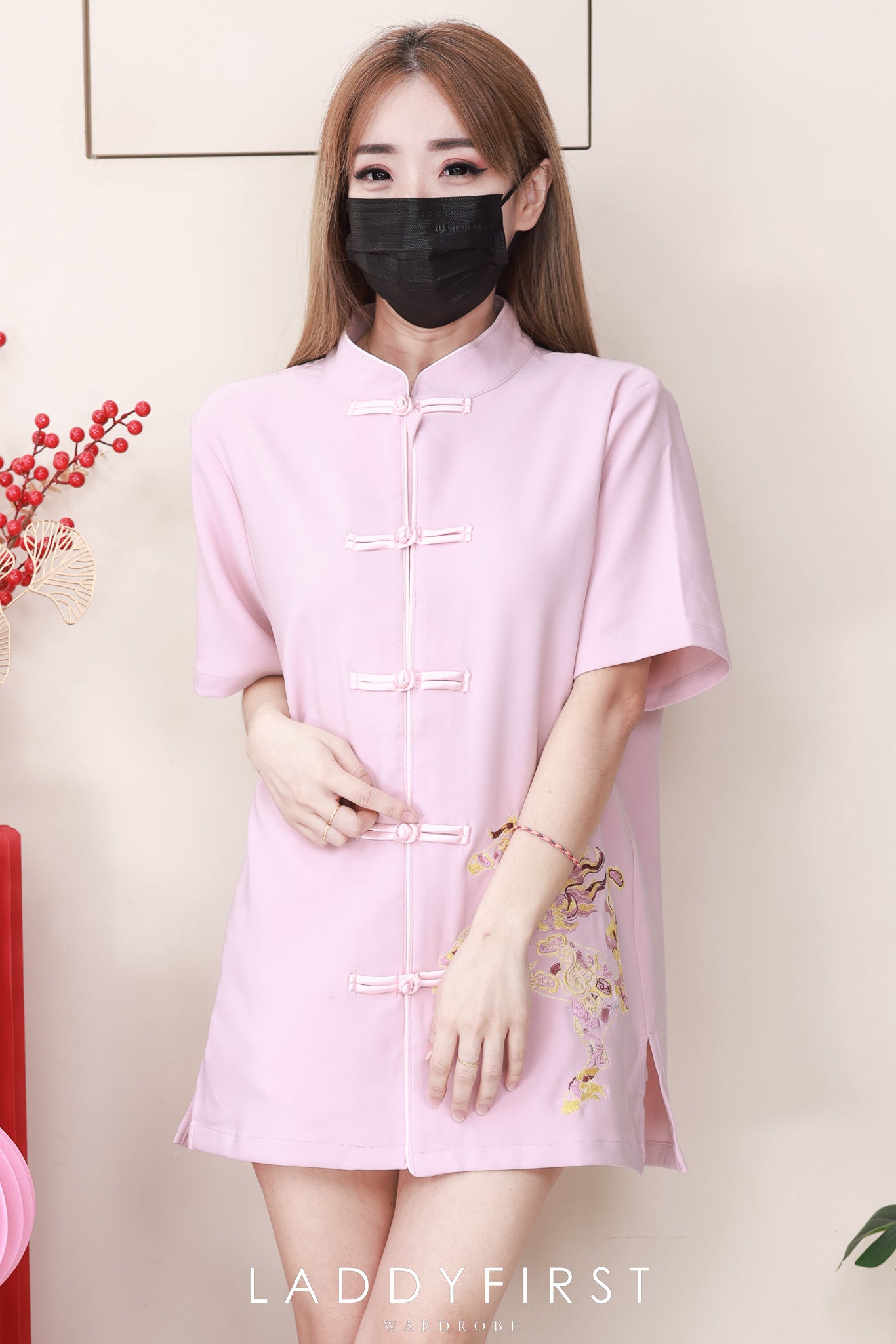 【T55353】【补厂家现货⚡️⚡️】高品质【男装】高端大气重工刺绣奔腾马图国风唐装提花旗袍上衣 ❤❤