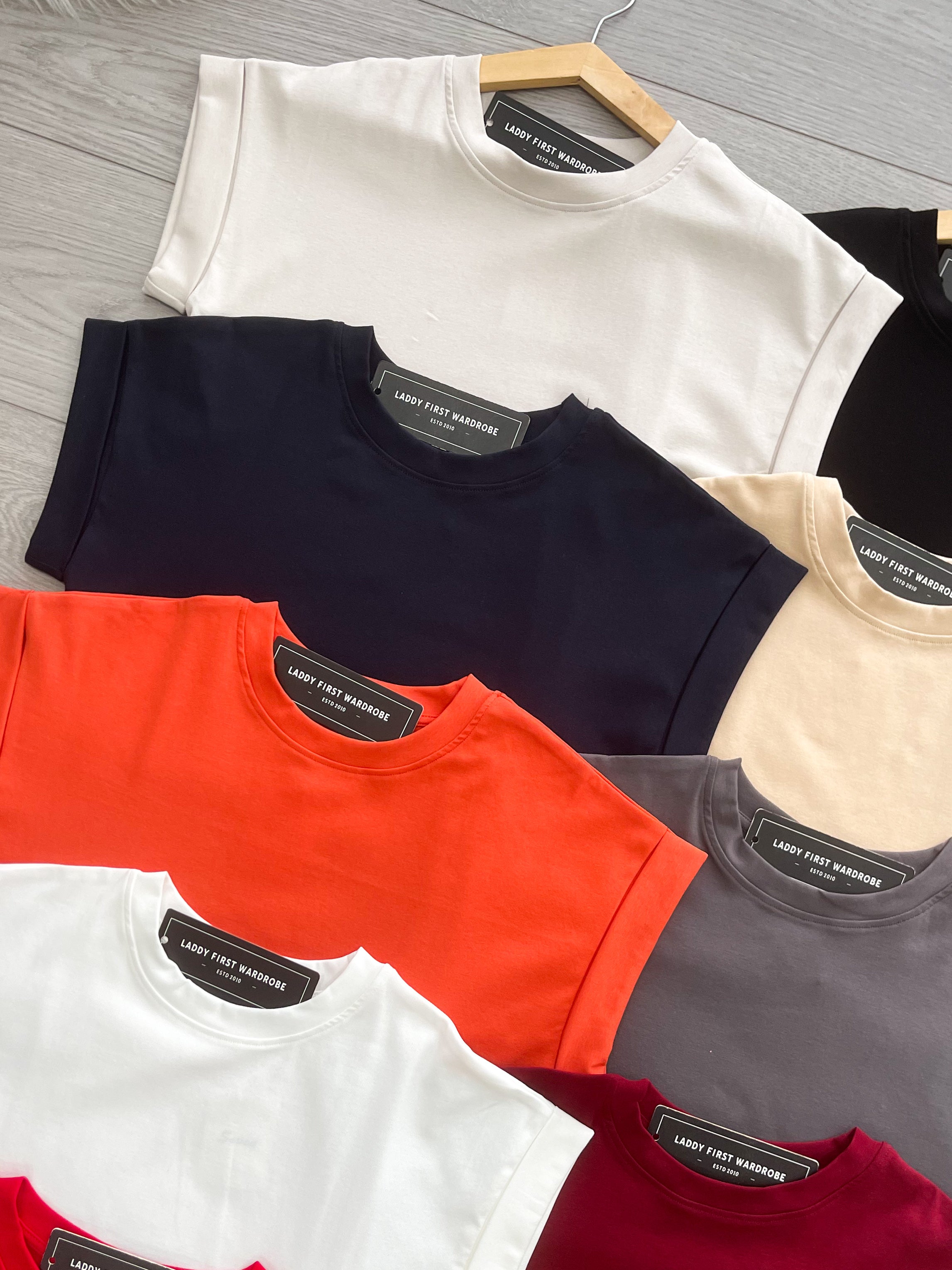 【T6394】高品质纯棉弹力宽松版日常简约休闲百搭上衣 ❤❤