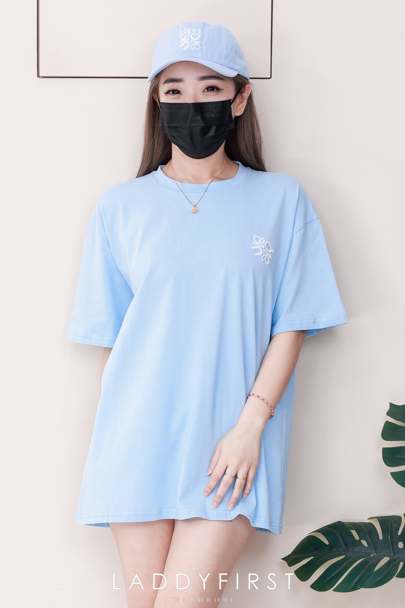 【O9950-1】⚡补货预订款⚡高品质两件套男女同款纯棉LOEWE刺绣Oversized 潮流时尚上衣 上衣➕帽子❤❤