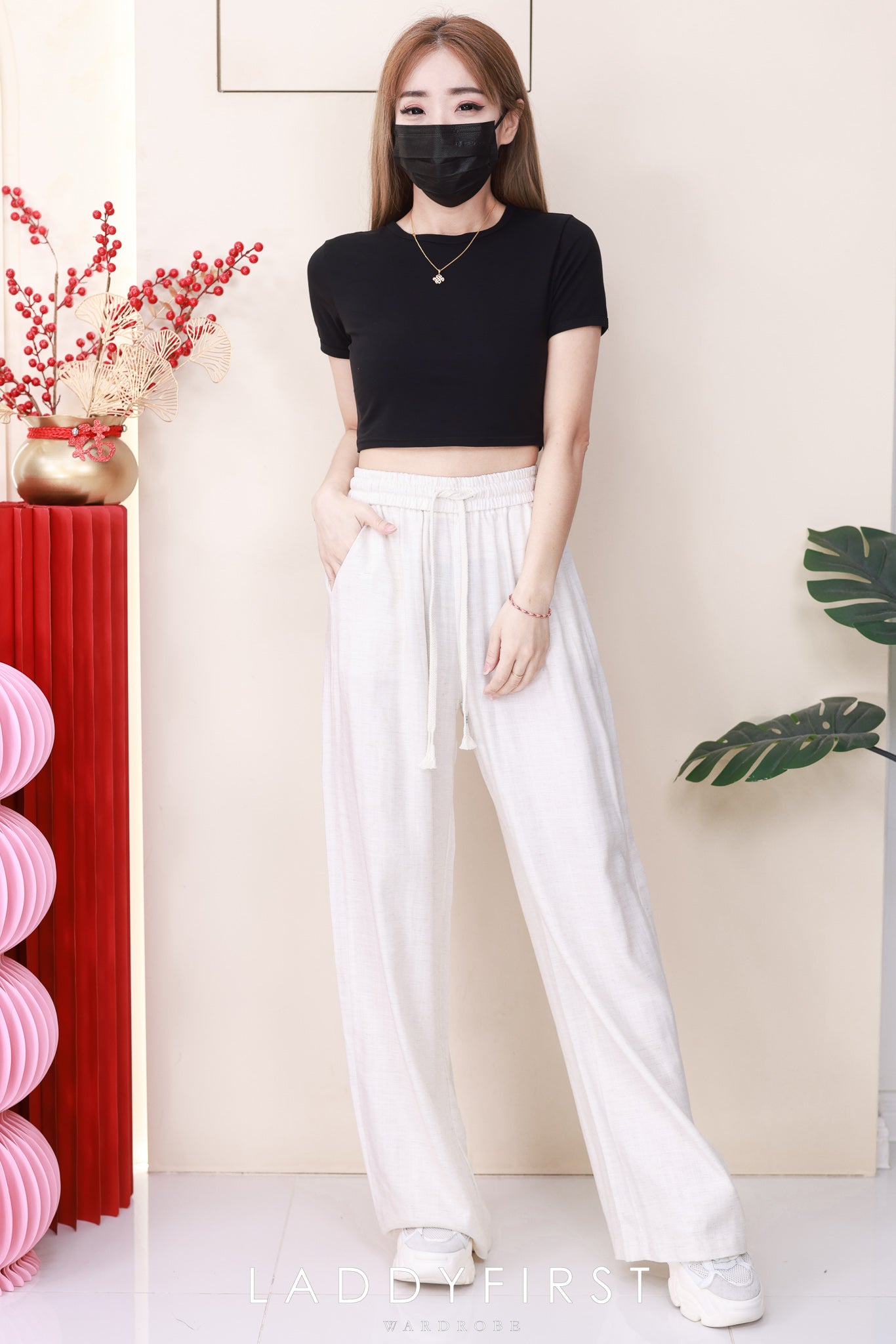 【L5230 / 5335】✨现货✨ 2025新品夏季复古棉麻九分裤阔腿直筒长裤 ❤️