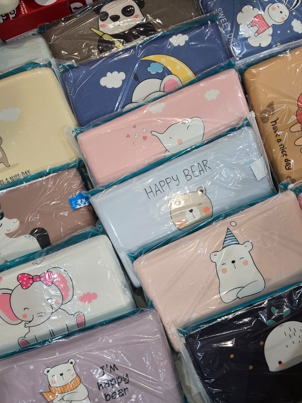 【P135574】高品质全棉乳胶儿童印花卡通枕头 ❤️