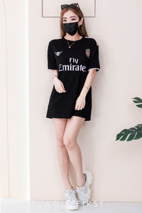 【T14259 / 9060】高品质圆领字母拉线设计OVERSIZED 上衣 ❤❤【A-R2-C5】