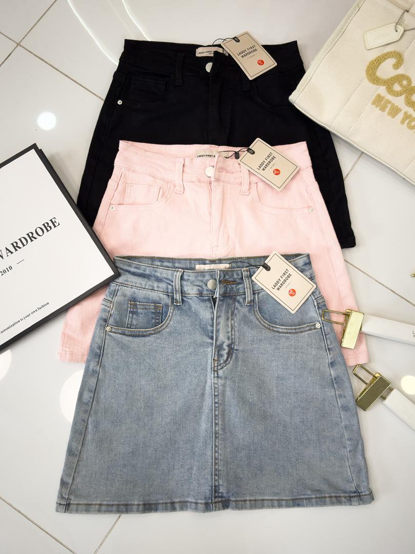【S9546】高品质简约高腰显瘦A字牛仔百搭裙子，内层有里布短裤有口袋 ❤️❤️【D-R3-C3】