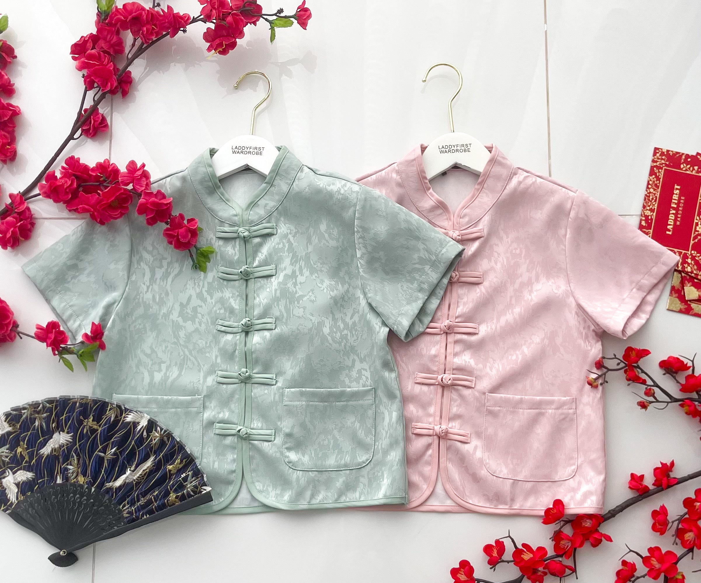 【T16967】高品质【男童】新中式国风旗袍上衣，有口袋 ❤❤