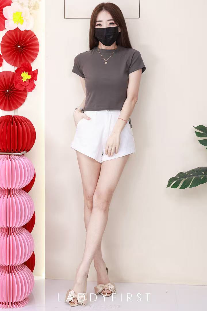 【T80792】【直播间搭配款】独家爆款高品质纯棉弹力圆领短袖简约日常百搭款上衣 #衣柜必入手百搭款 ❤❤【A-R3-C2】