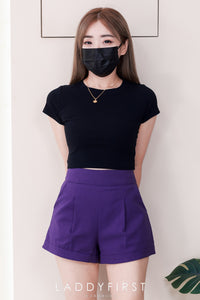 【S38643】独家爆款高品质版型绝美高腰显脚长高腰西装百搭短裤，有口袋 #内层有里布 #百搭必备 🔥🔥 【B-R2-C4】