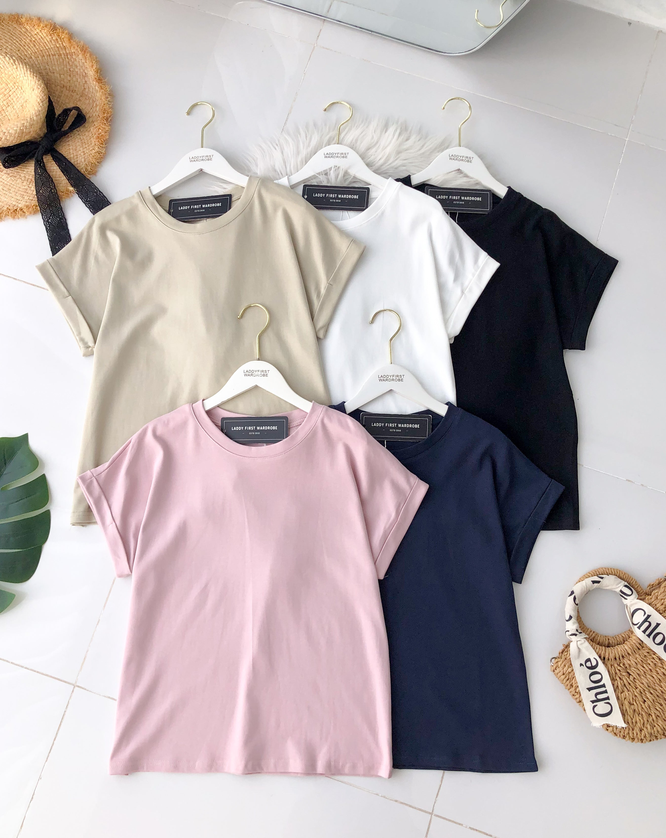 【T98330】纯棉弹力宽松舒服短袖百搭上衣 ❤❤