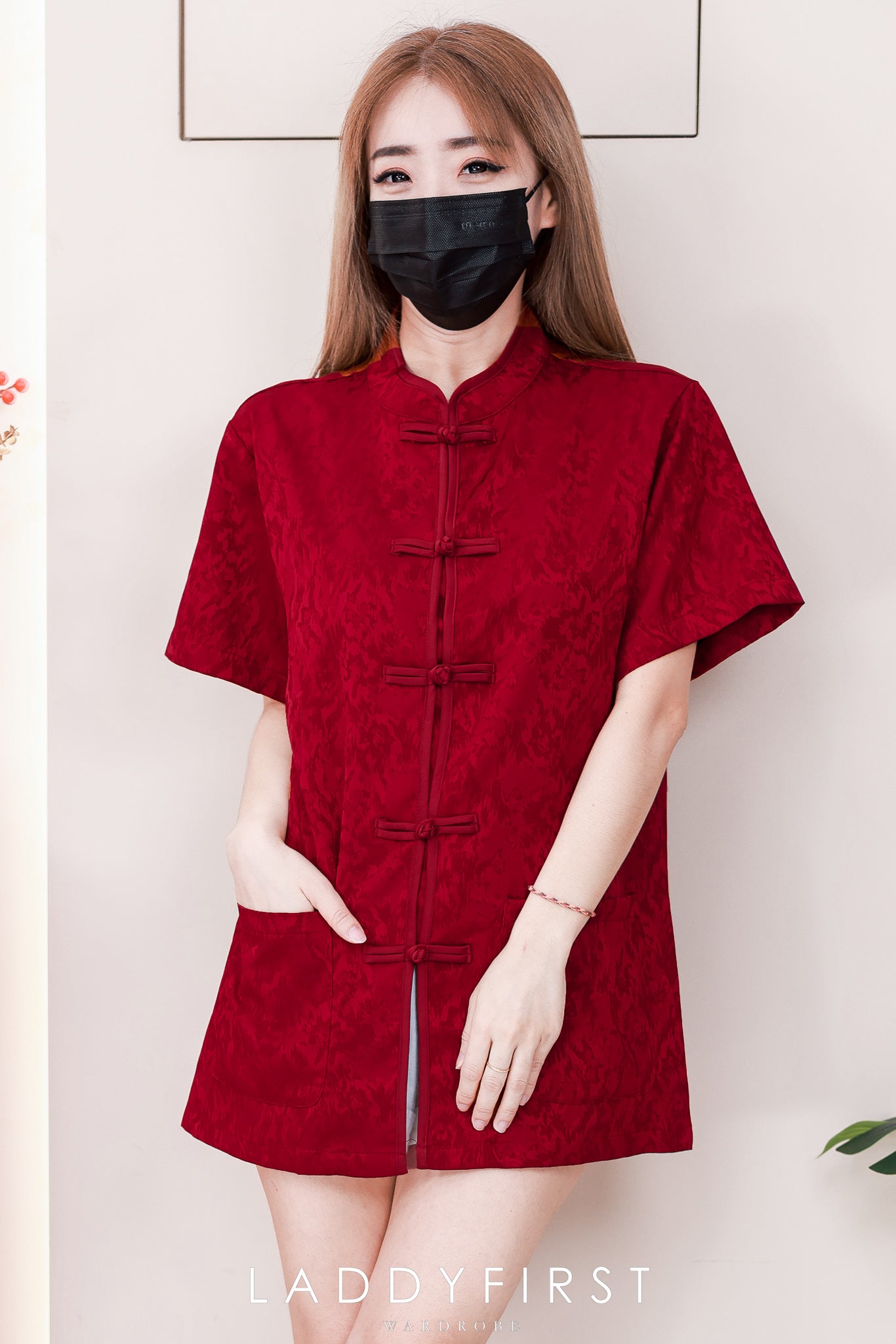 【T16966】高品质高端新中式国风男装唐装缎面旗袍上衣，有口袋 ❤❤