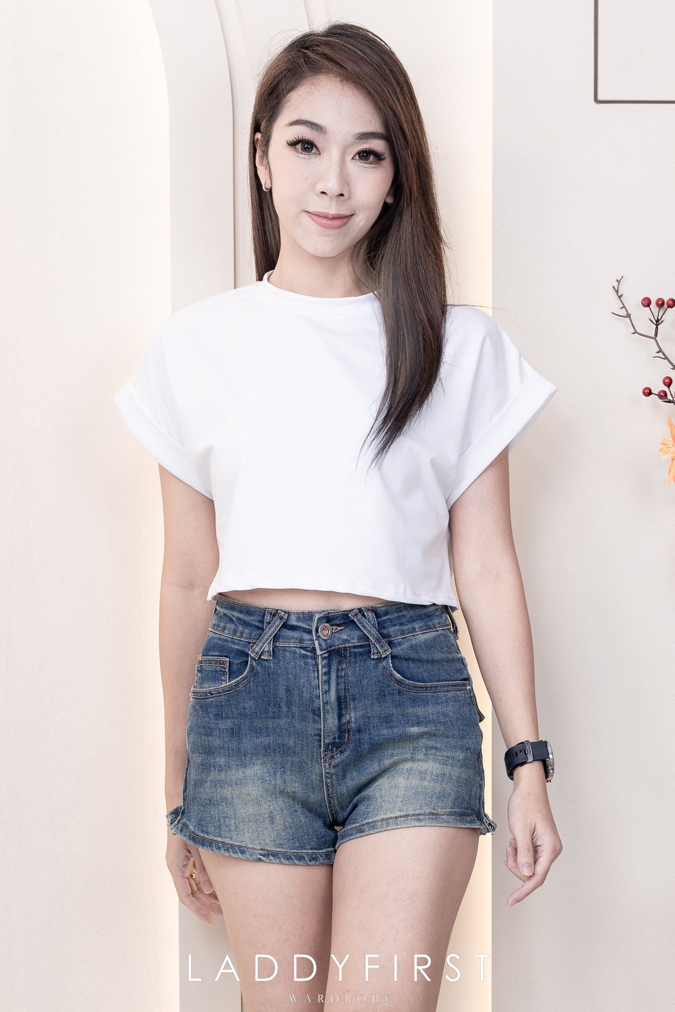 【T80525】高品质宽松版圆领短袖纯棉休闲百搭上衣 ❤️❤️