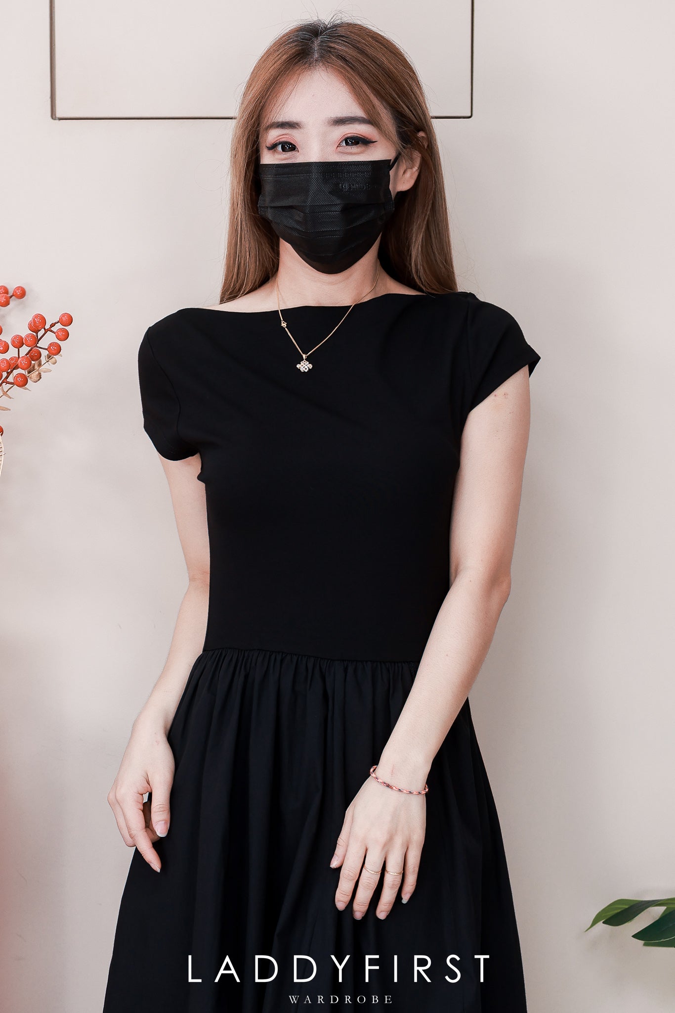 【D98781】高品质韩式简约休闲撞色连身裙子 ❤❤【B-R2-C1】