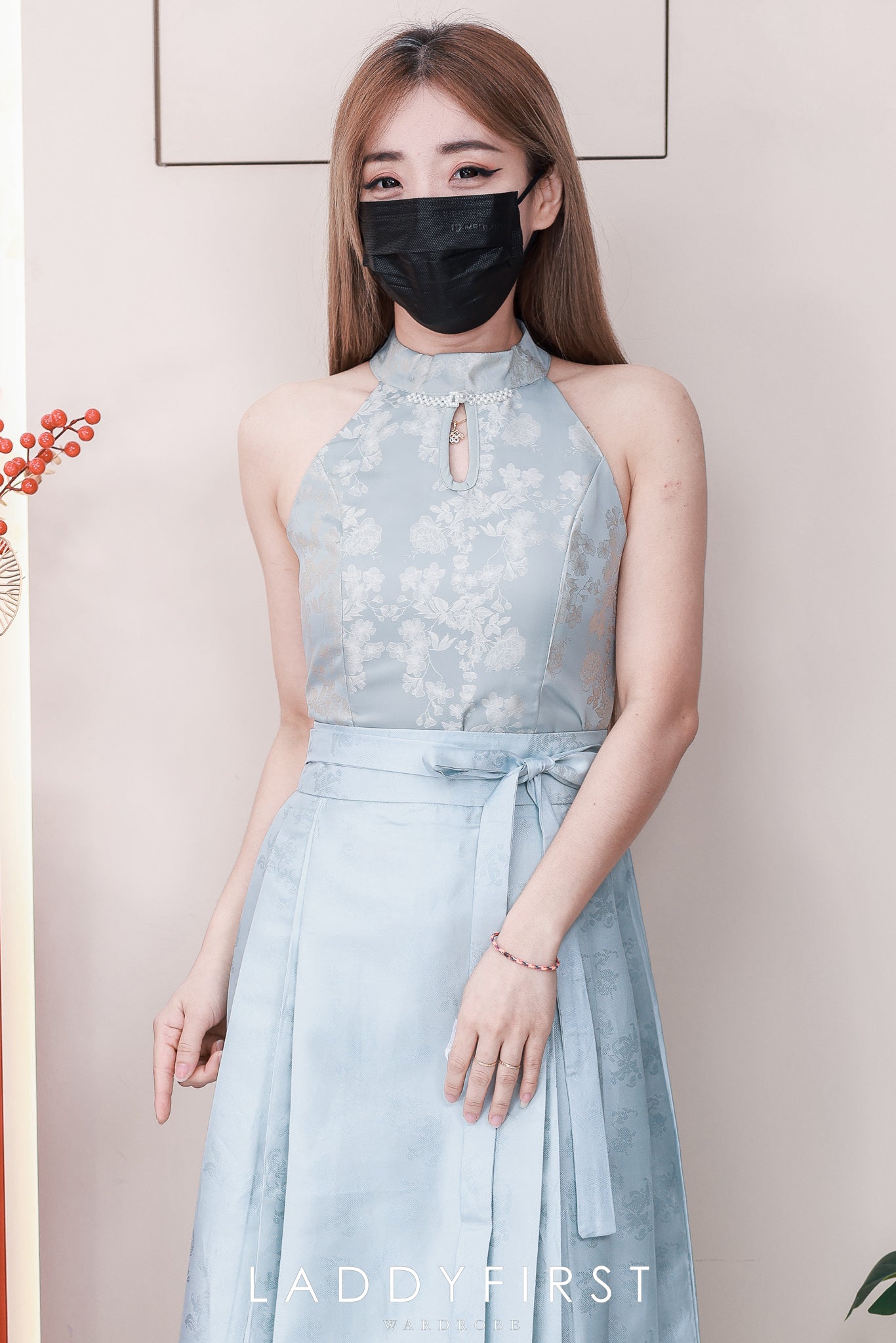 【L2650】高品质新中式国风织金沙腰间自编蝴蝶结设计百褶马面长裙 ❤️❤️