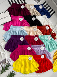 【S681131】‼️爆单王再次到货‼️【独家小圆饼】高质量西装拼雪纺蓬蓬高腰裙子【A-R3-C4】