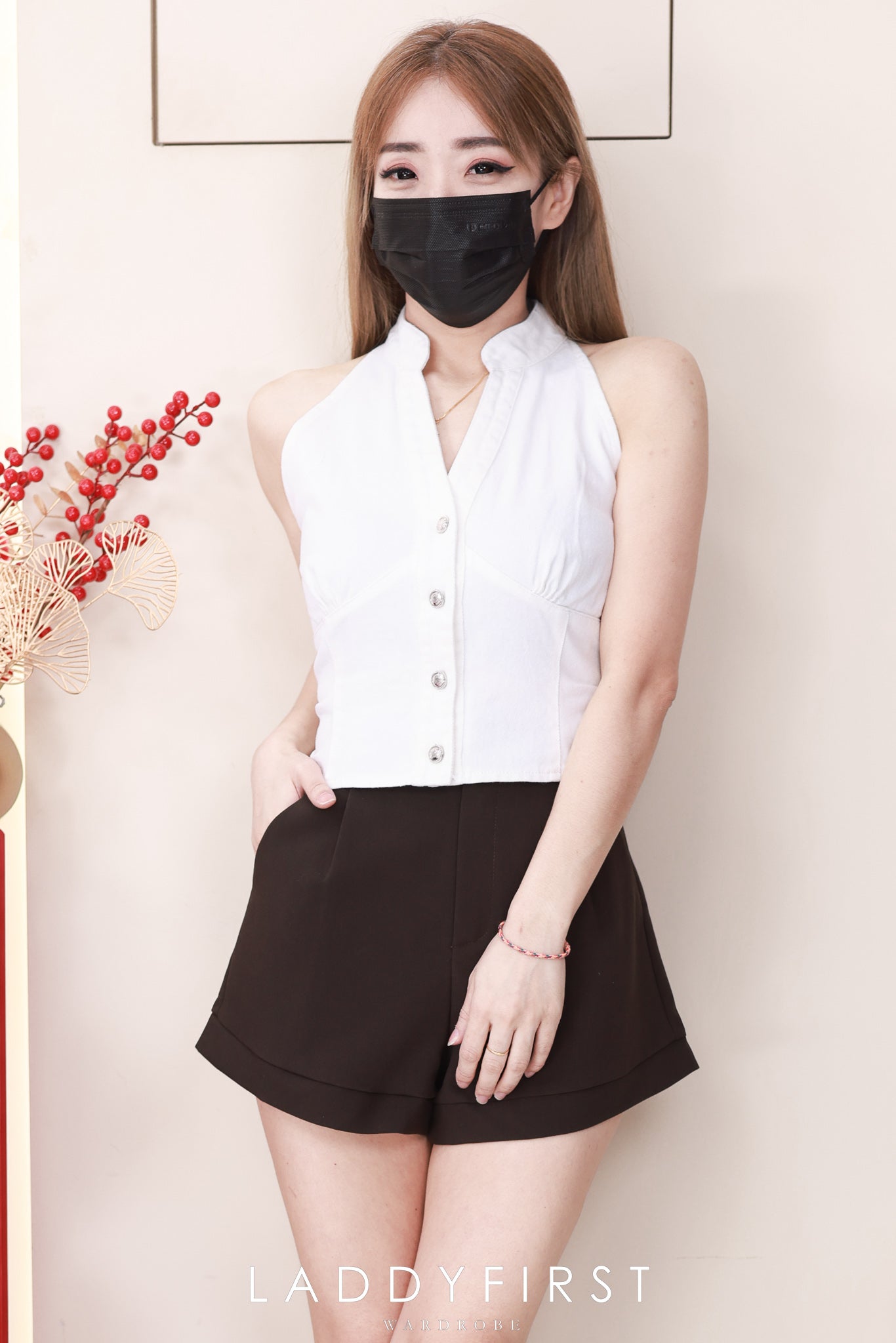 【S82786】高品质版型收腰显瘦高腰西装时尚日常百搭短裤，有口袋 ❤️❤️