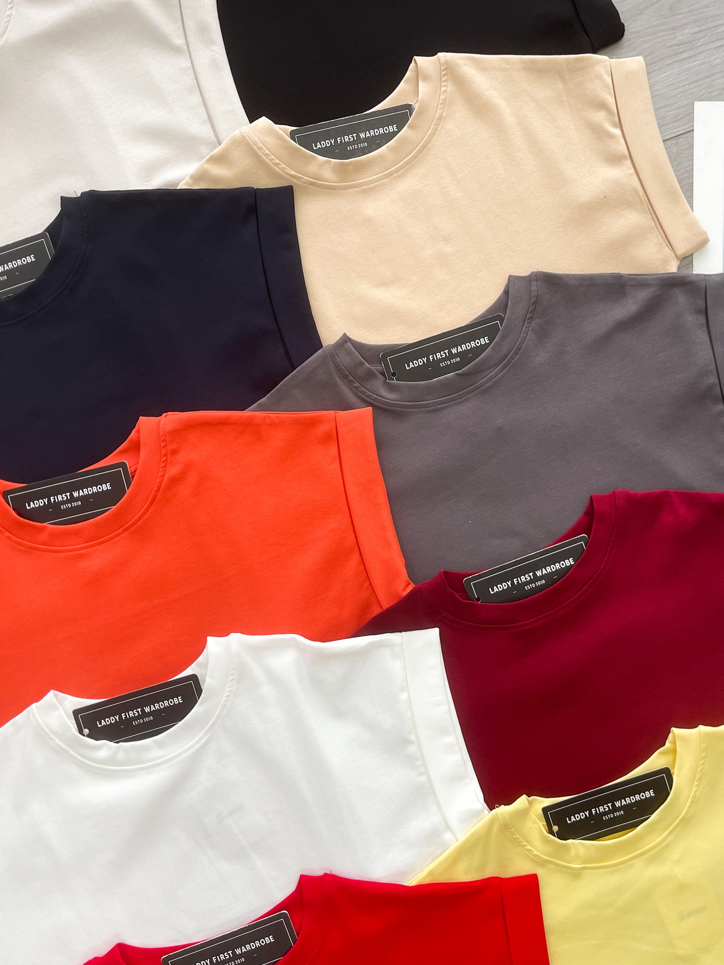 【T6394】高品质纯棉弹力宽松版日常简约休闲百搭上衣 ❤❤