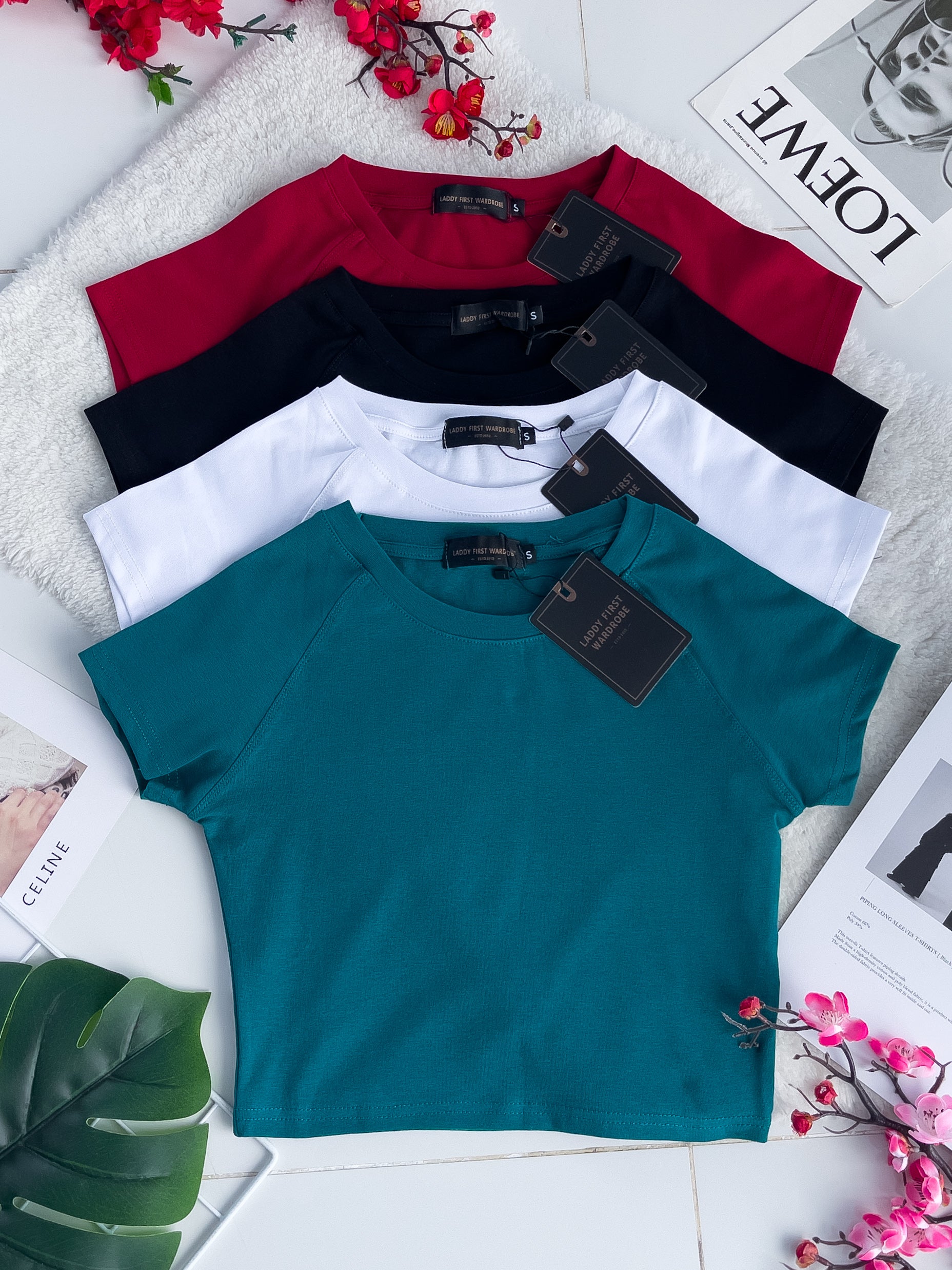 【T80792-2】【直播间搭配款】独家爆款高品质纯棉弹力圆领短袖简约日常百搭款上衣 #衣柜必入手百搭款 ❤❤ 【A-R1-C3】