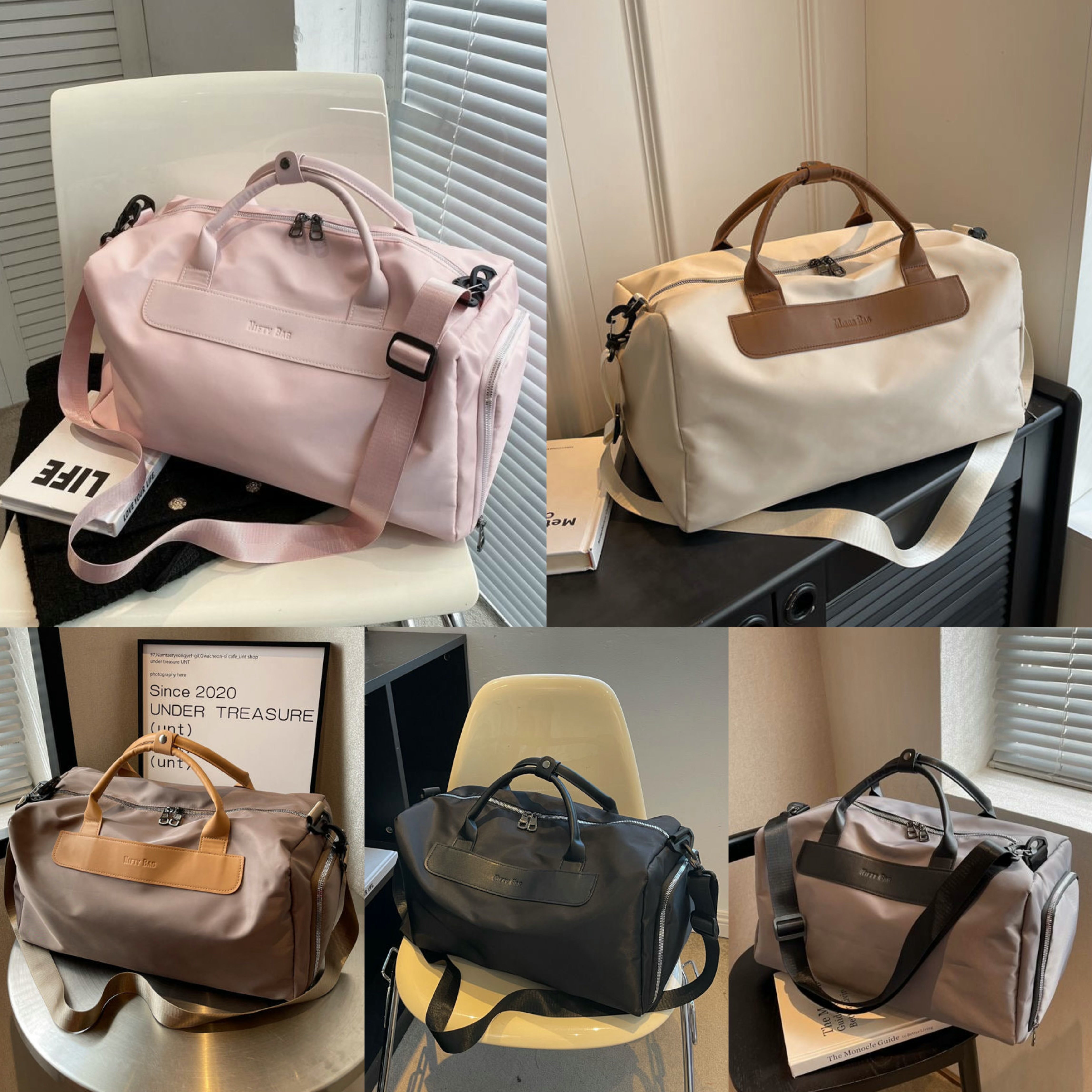 【DG6024】🇨🇳 代购 1.0 🇨🇳 高质量大容量干湿分离轻便手提短途旅游包包 ❤️