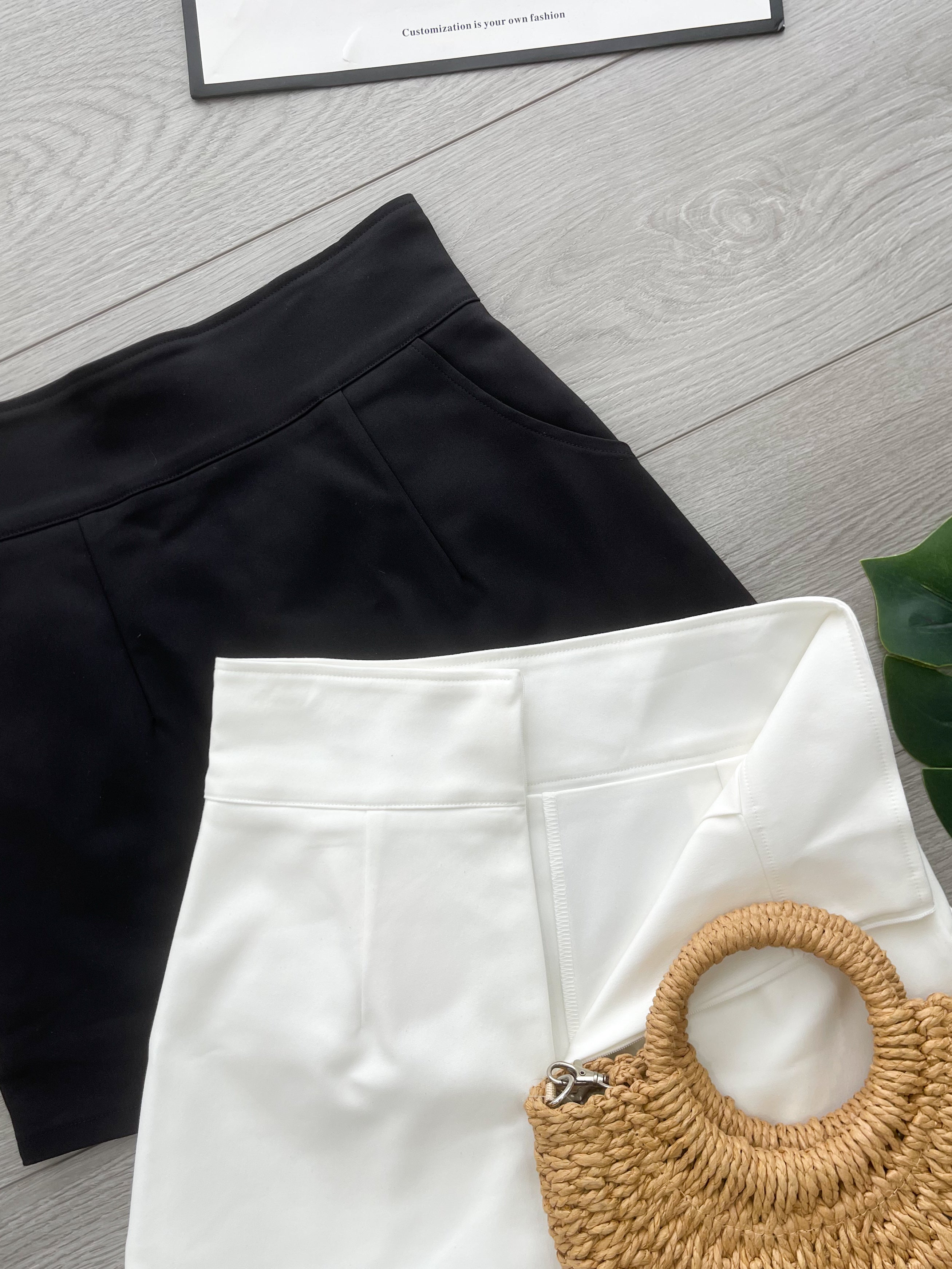 【S6703】高品质显腰显瘦简约A字锦棉高腰百搭裙子，内层一样锦棉短裤，有口袋 ❤️❤️