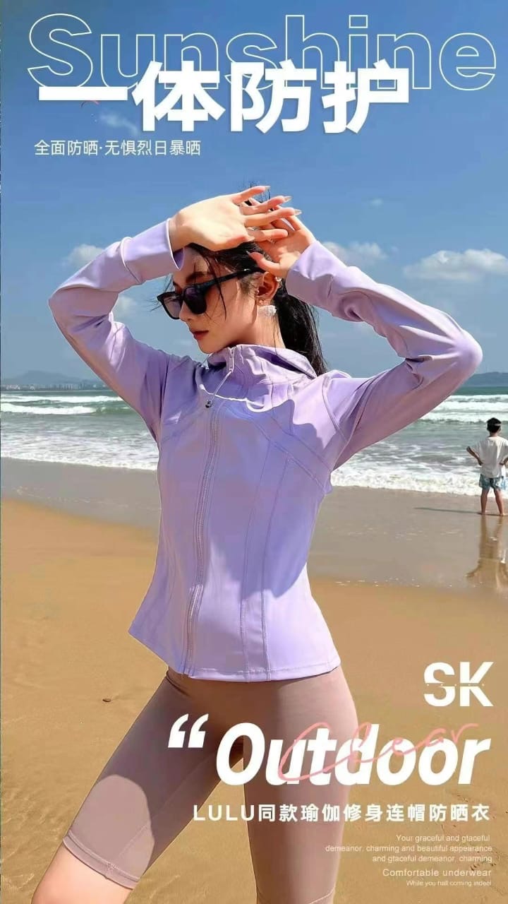【JK8633】⚡接单预订款⚡YOGA瑜伽立领小蛮腰防晒外套 ❤️❤️