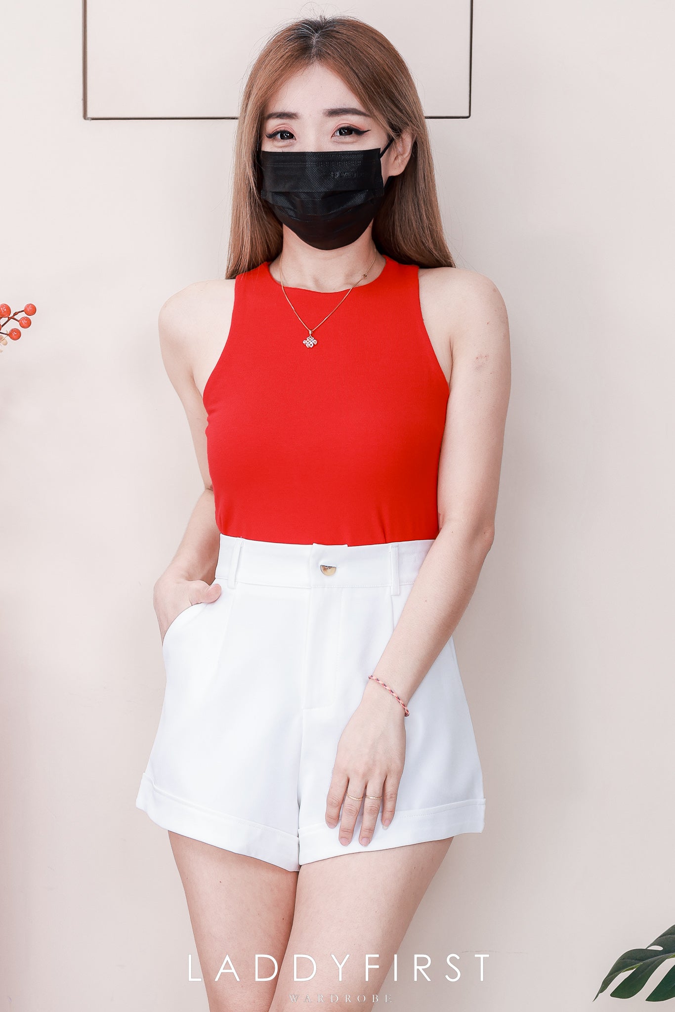 【S82622-1】⚡补货预订款⚡高品质西装极简简约A字百搭高腰短裤，有口袋 ❤️❤️