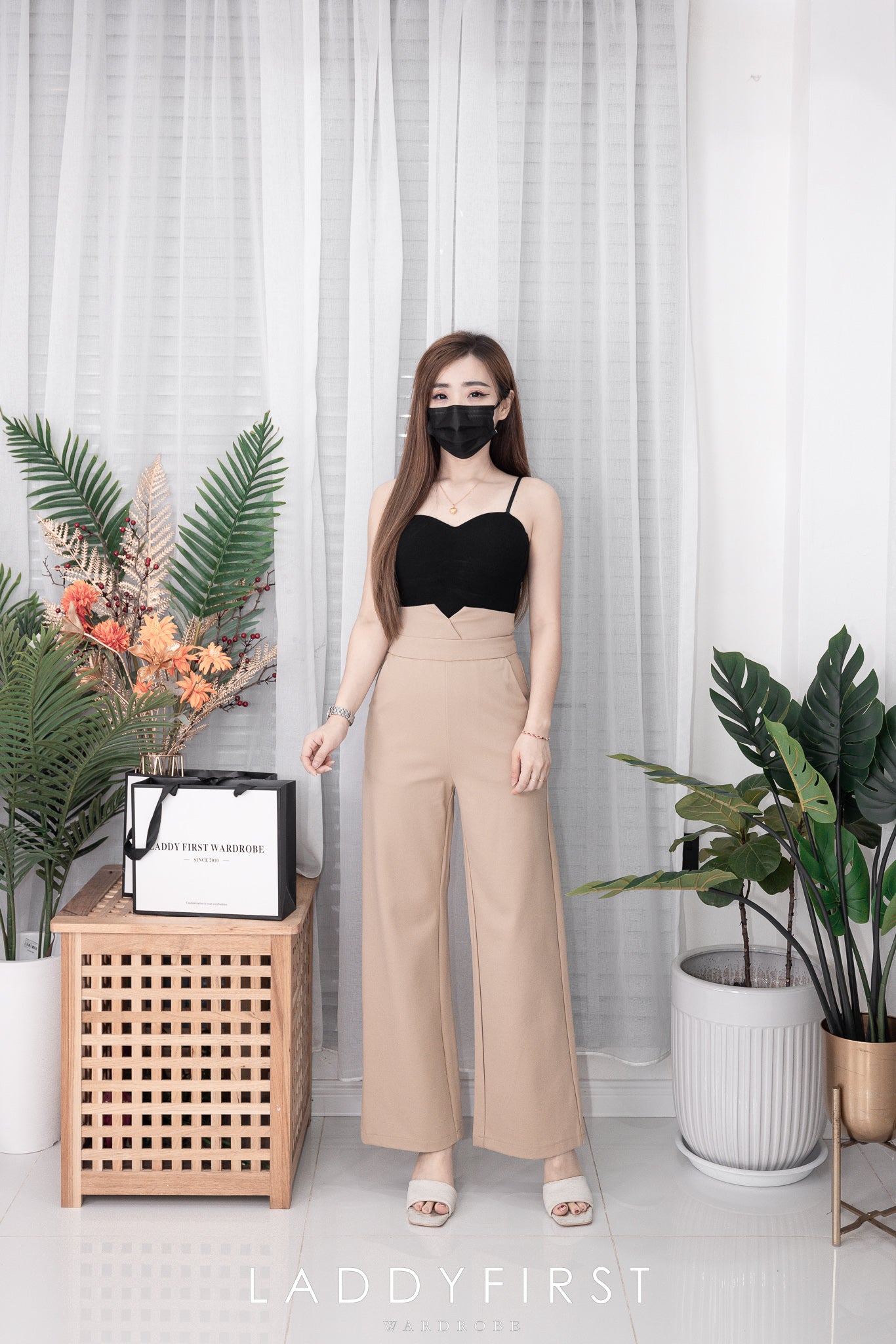 【L09】独家爆款厚实罗马阔脚高腰长裤【B-R3-C5】