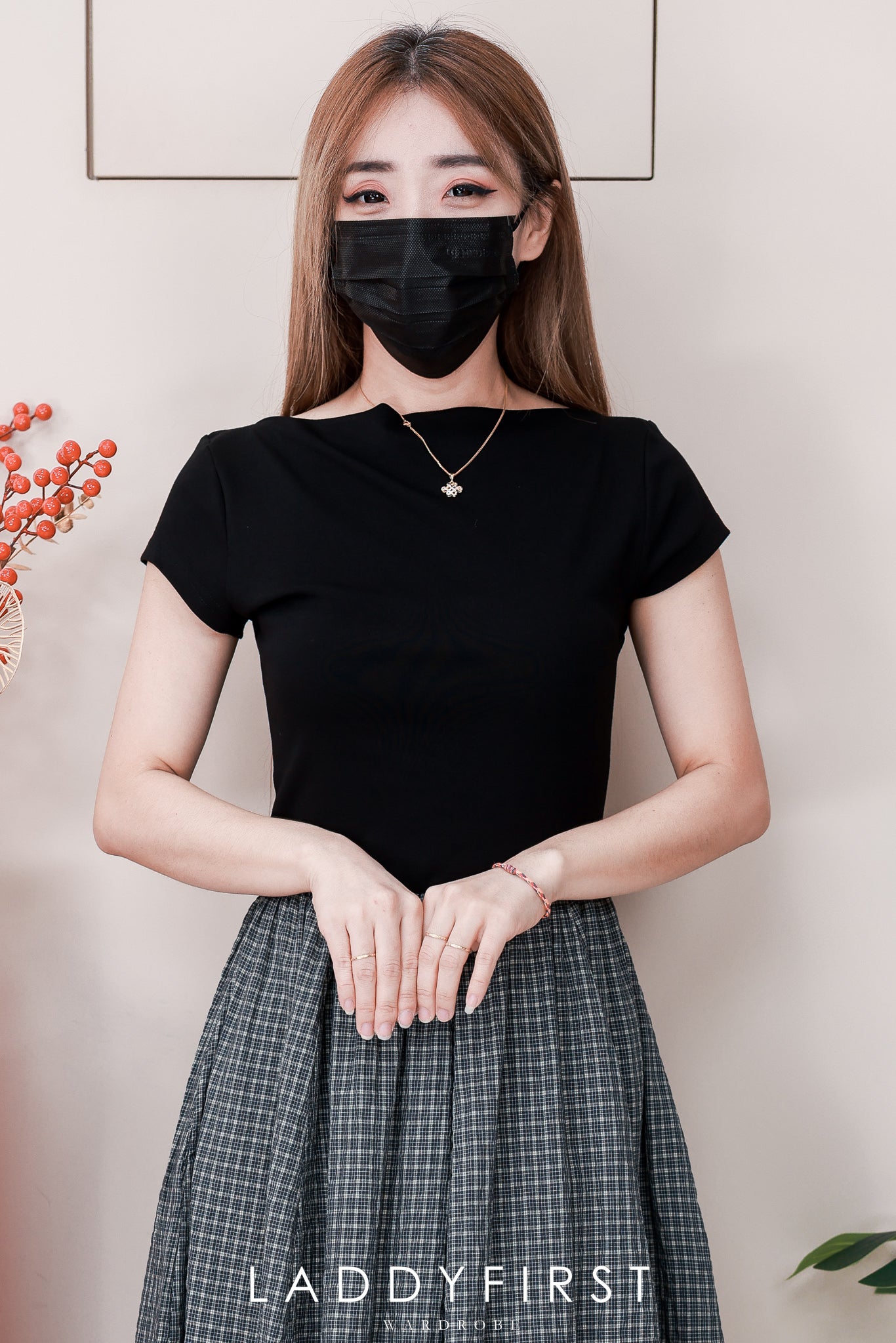 【D98781】高品质韩式简约休闲撞色连身裙子 ❤❤【B-R2-C1】