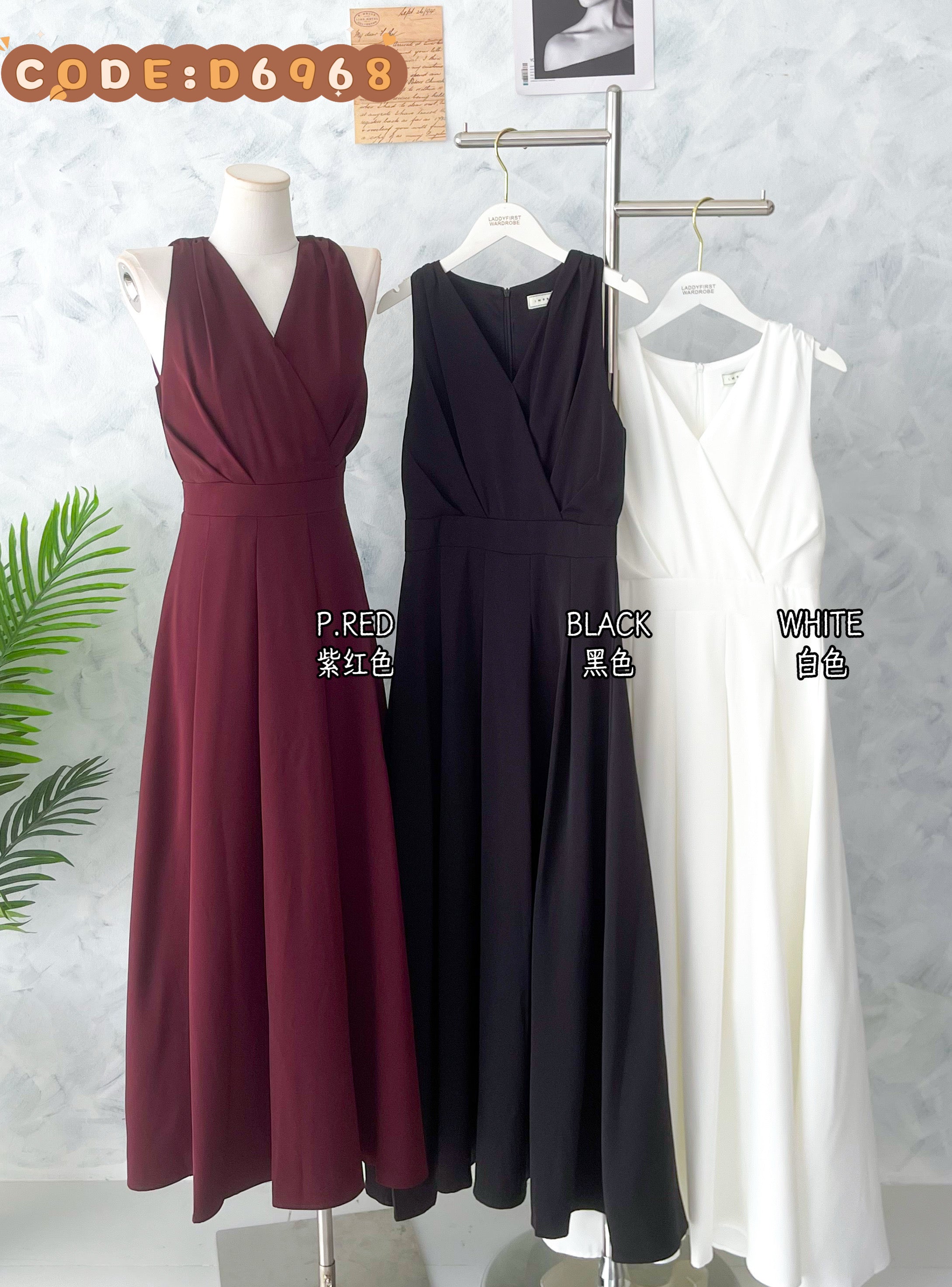 【D6968】高品质气质浪漫优雅款晚宴连身长裙 ❤❤【A-R1-C5】