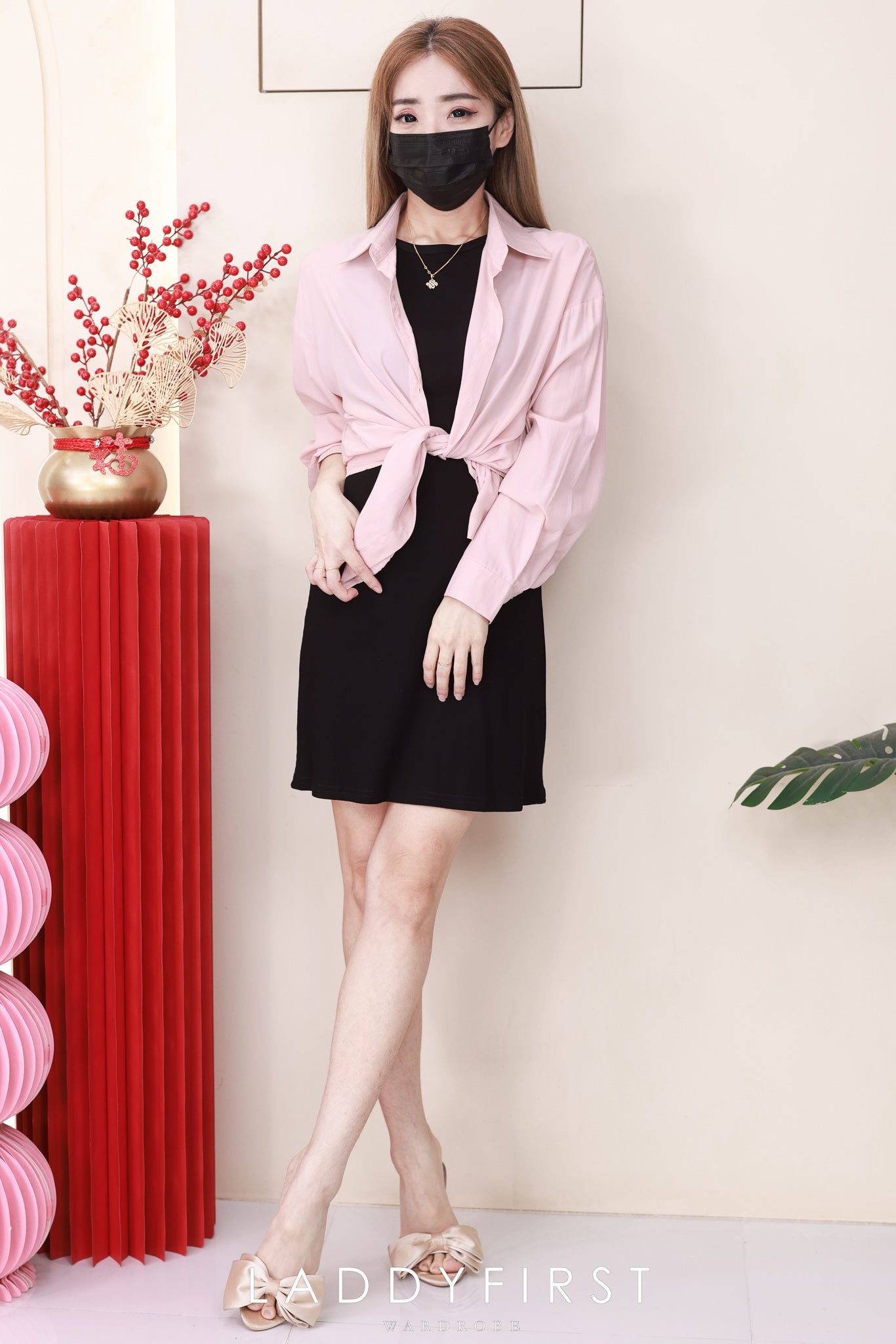 【D82420】高品质螺纹面料弹力慵懒风连身裙子❤️❤️ 【C-R1-C3】