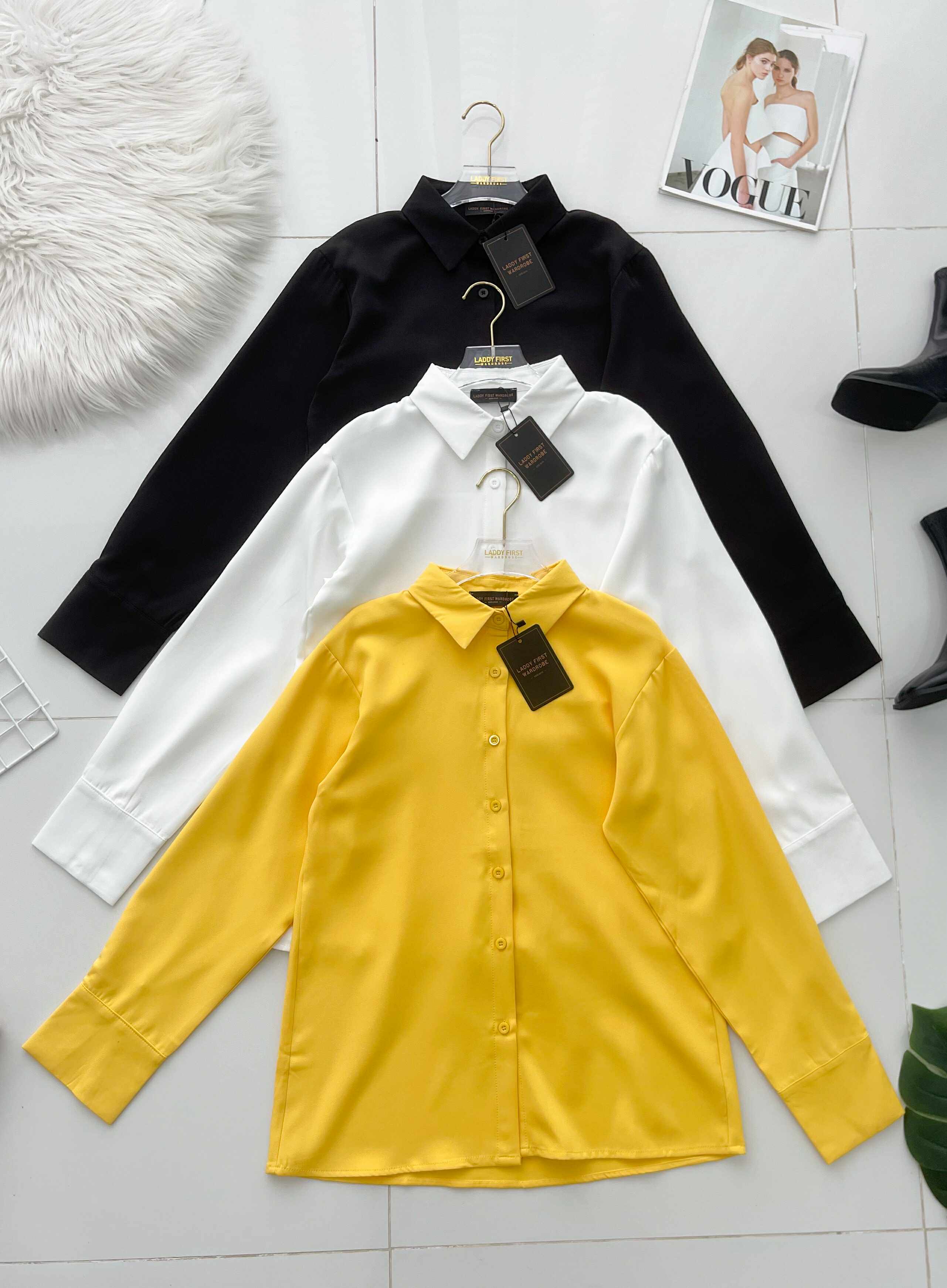 【T80340】＊订单不断＊🧧 粉丝福利回馈 🧧  独家爆款高品质韩式宽松版多巴胺色系翻领长袖西装衬衫上衣❤️