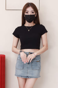 【S9603】高品质极简简约高腰显瘦A字牛仔百搭裙子，内层有里布短裤有口袋 ❤️❤️【A-R2-C3】
