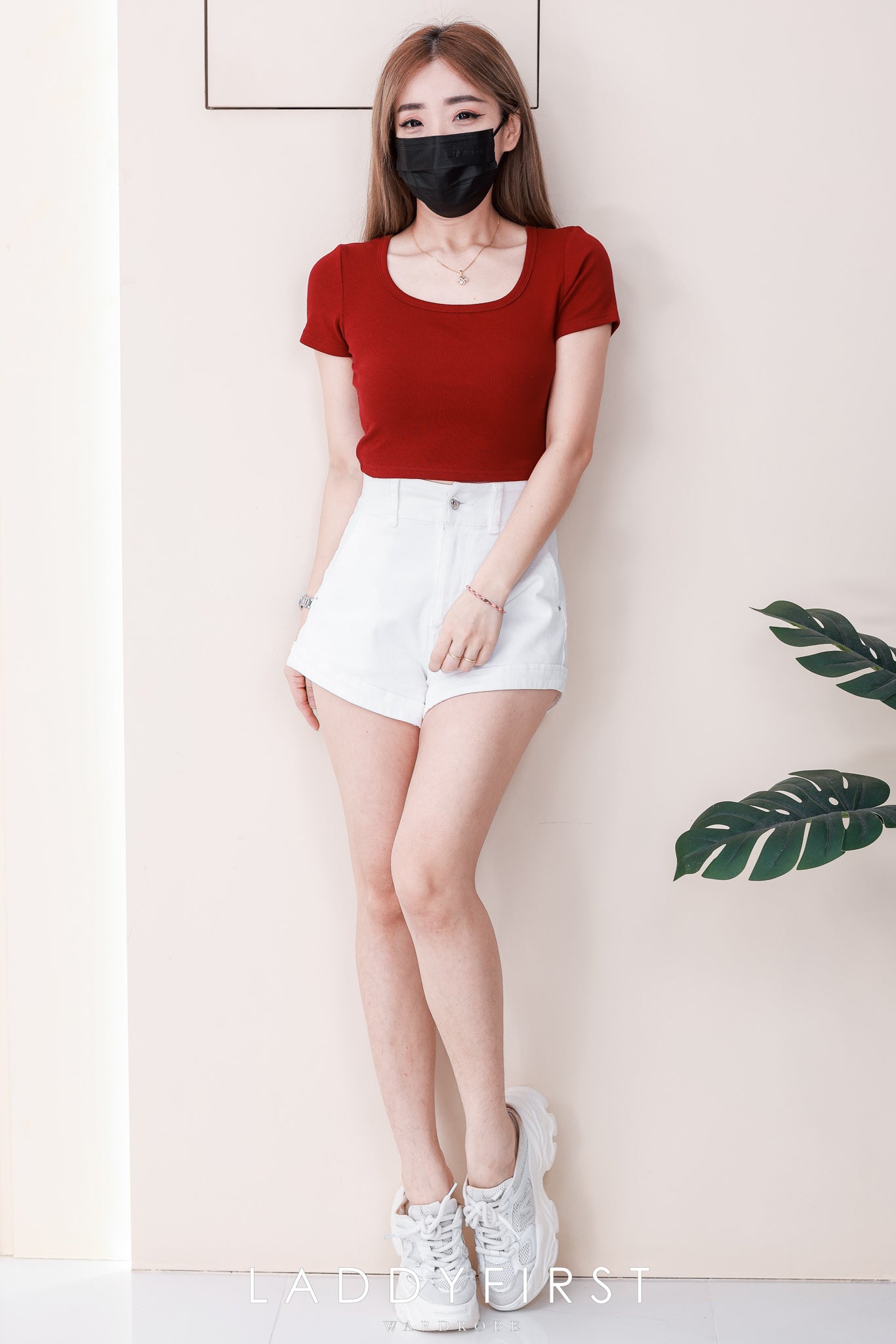 【T82067】高品质螺纹超弹力方领短袖短版百搭上衣 ❤❤