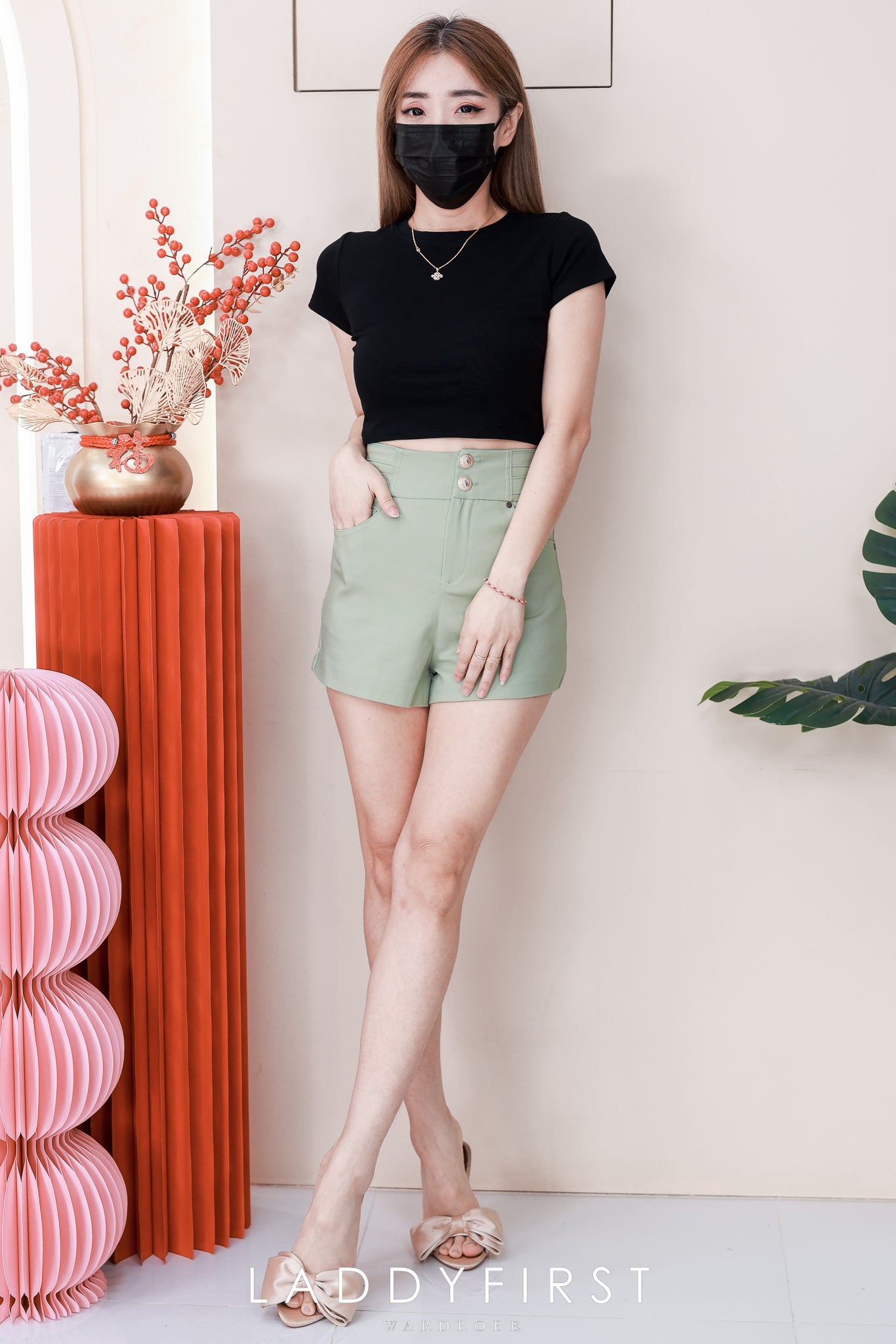 【S120053】高品质收腰显瘦版型西装高腰百搭短裤，有口袋 ❤️❤️