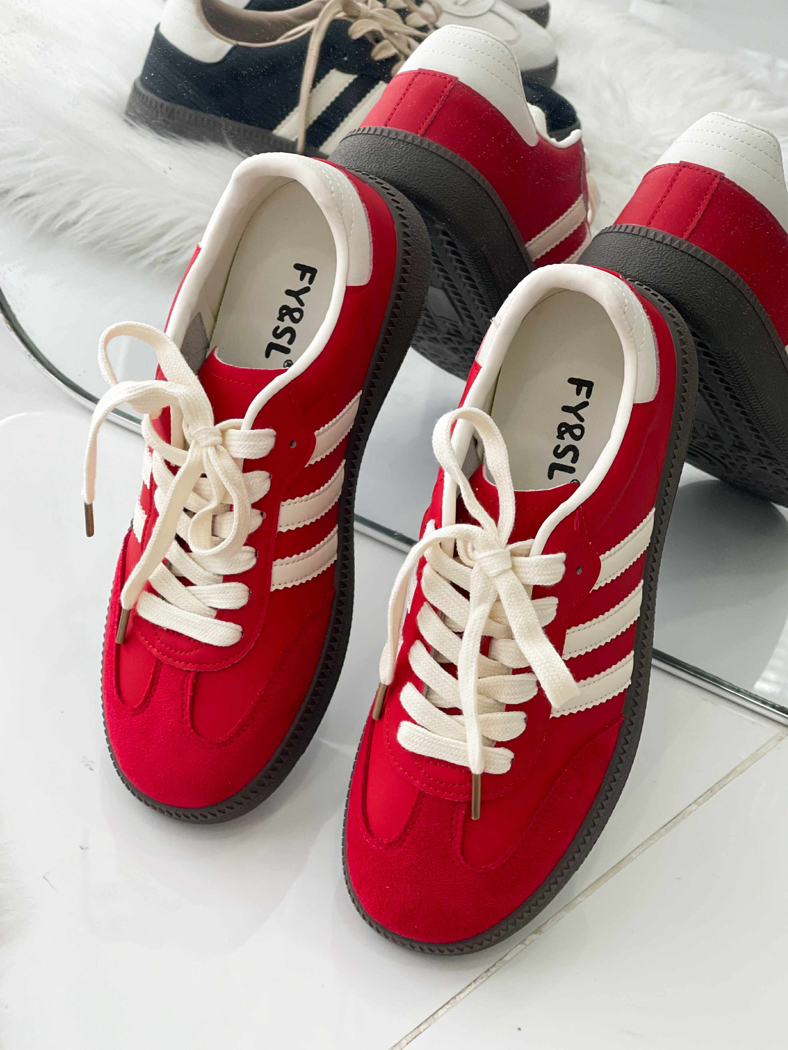 【RF001-20】✨现货✨ 高质量厚底休闲百搭德训增高鞋子 ❤️