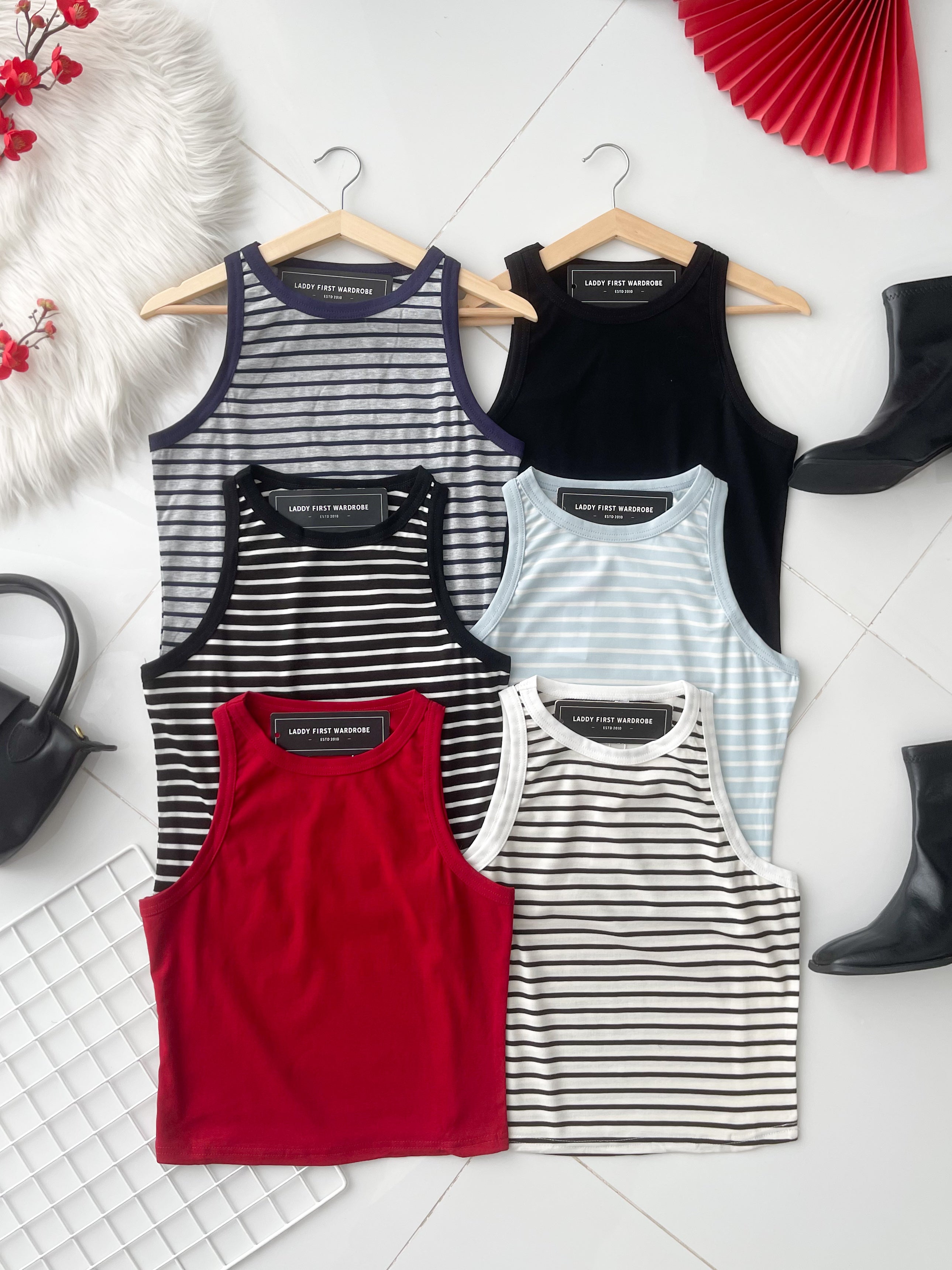 【T14582 / 9171】高品质纯棉弹力无袖百搭上衣 ❤️❤️