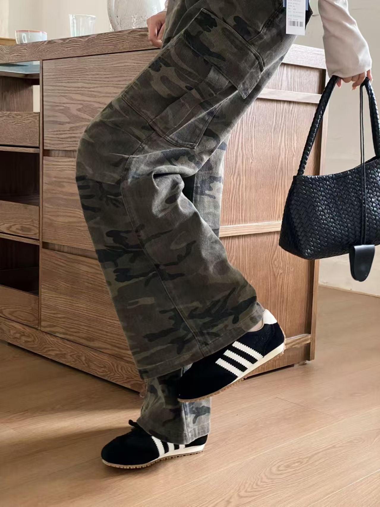 【RX1213-3】🔅精选预售款🔅 高质量韩系芒果头内增三条杠德训鞋子 ❤️