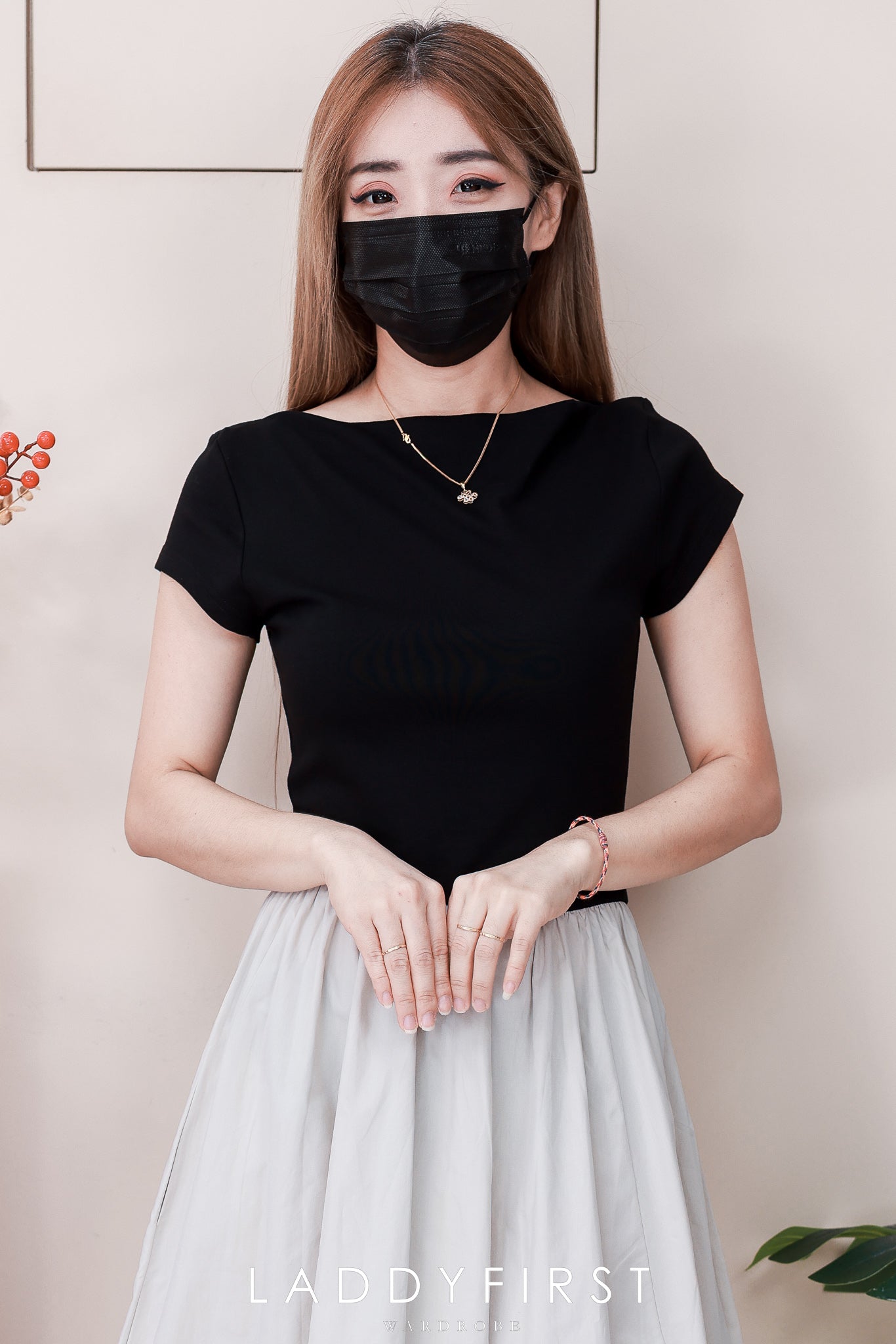 【D98781】高品质韩式简约休闲撞色连身裙子 ❤❤【B-R2-C1】