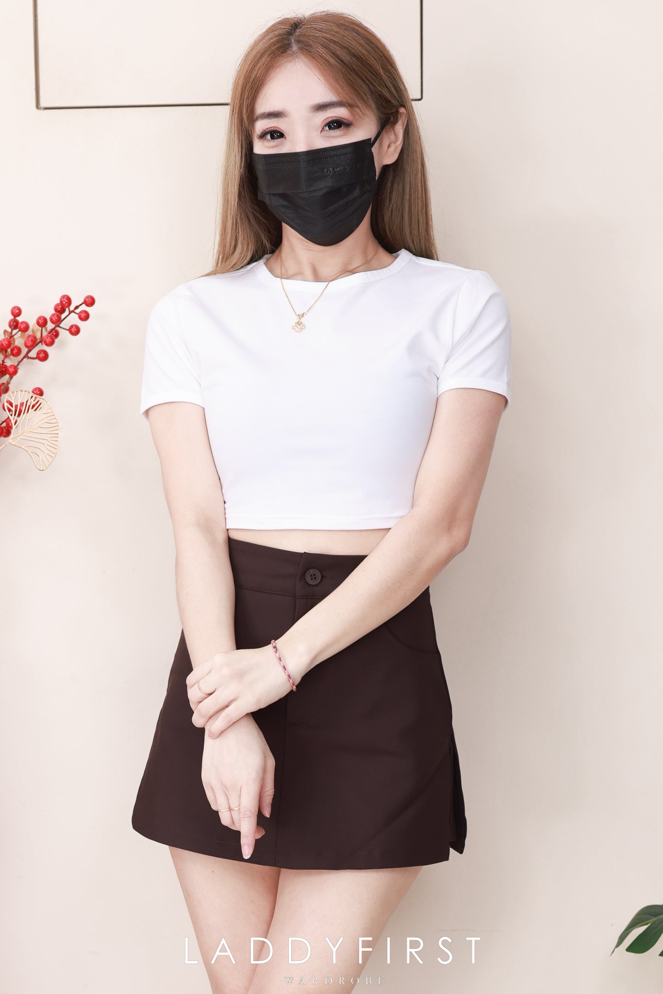 【S98752】高品质极简简约前后裙西装高腰百搭裤裙，有口袋 ❤️❤️