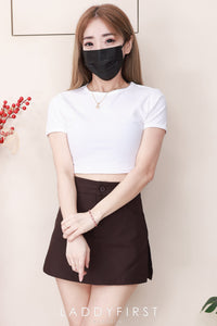 【S98752】高品质极简简约前后裙西装高腰百搭裤裙，有口袋 ❤️❤️ 【A-R1-C2】
