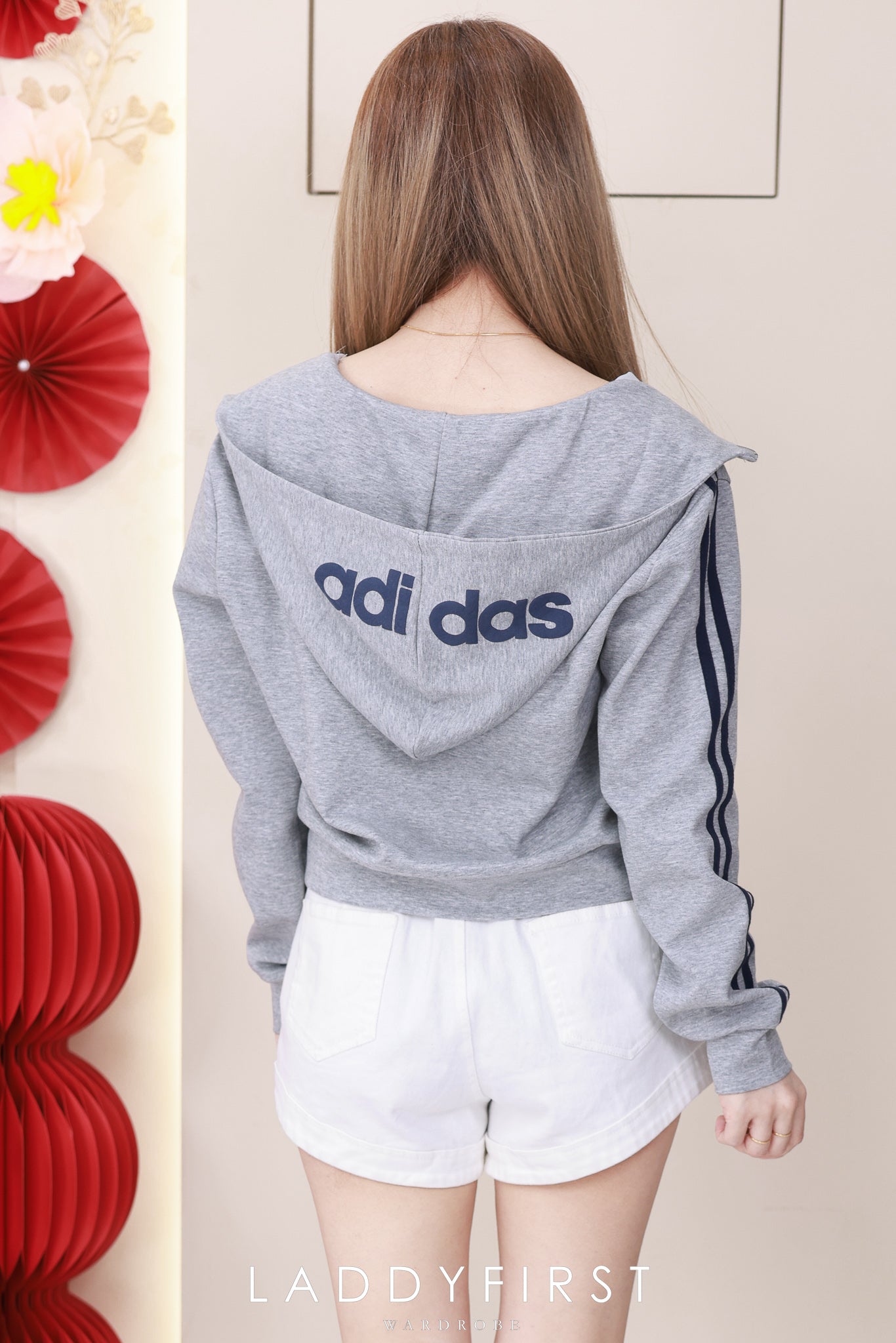 【JK25210】高品质adidas气质感连帽长袖休闲运动外套 ❤❤