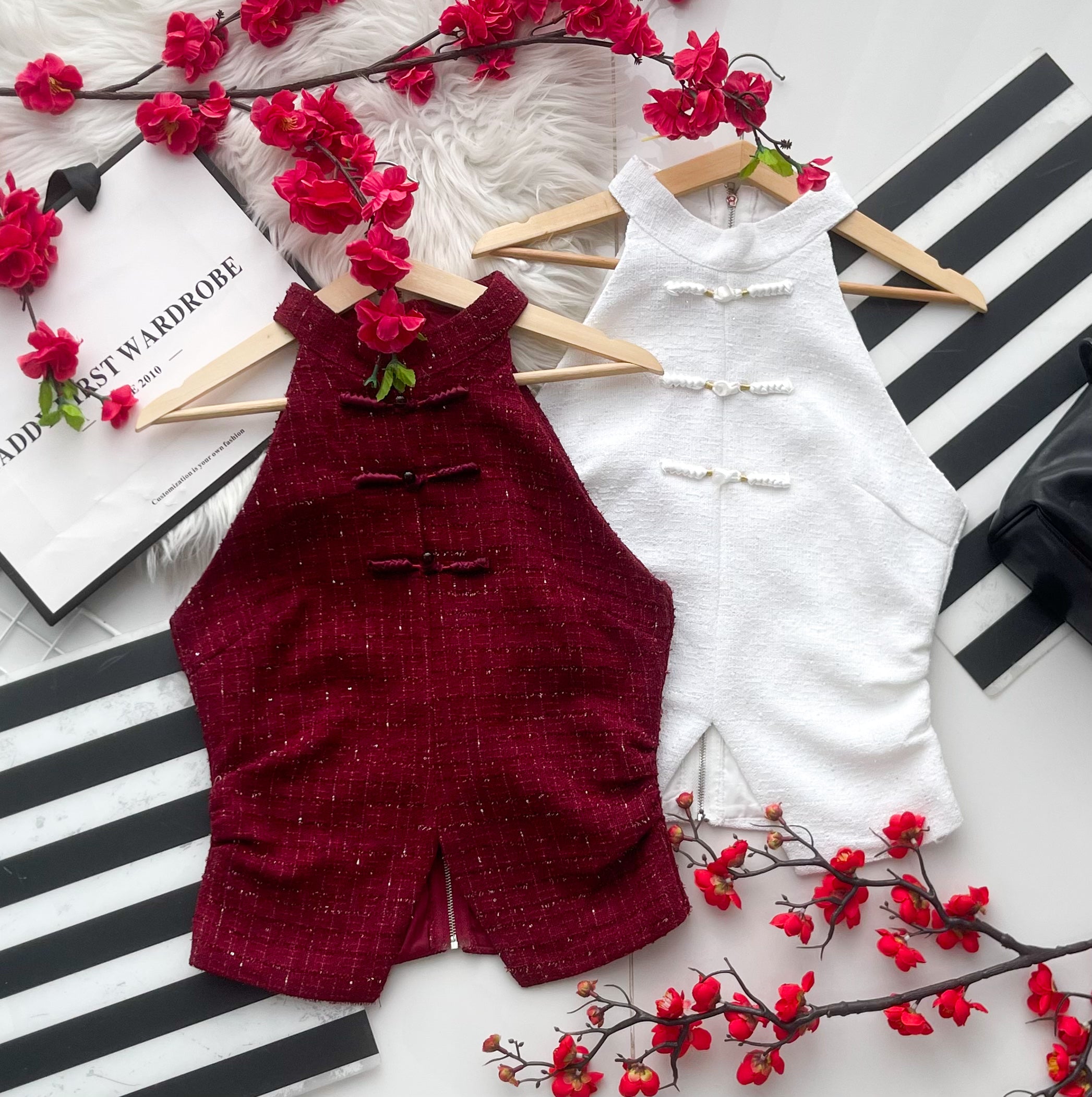 【T7007】高品质新中式blingbling细小闪亮小香风上衣 ❤❤