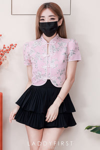 【S68135】【LFW独家小圆饼】【直播间搭配】双层蛋糕百褶荷叶边高腰显瘦西装裙子，内层防走光短裤 ❤️❤️ 【C-R3-C5】