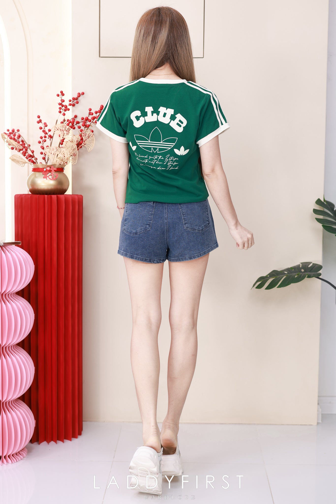 【S5776】高品质COTTON JEANS日常简约款牛仔高腰百搭短裤，有口袋 ❤️❤️