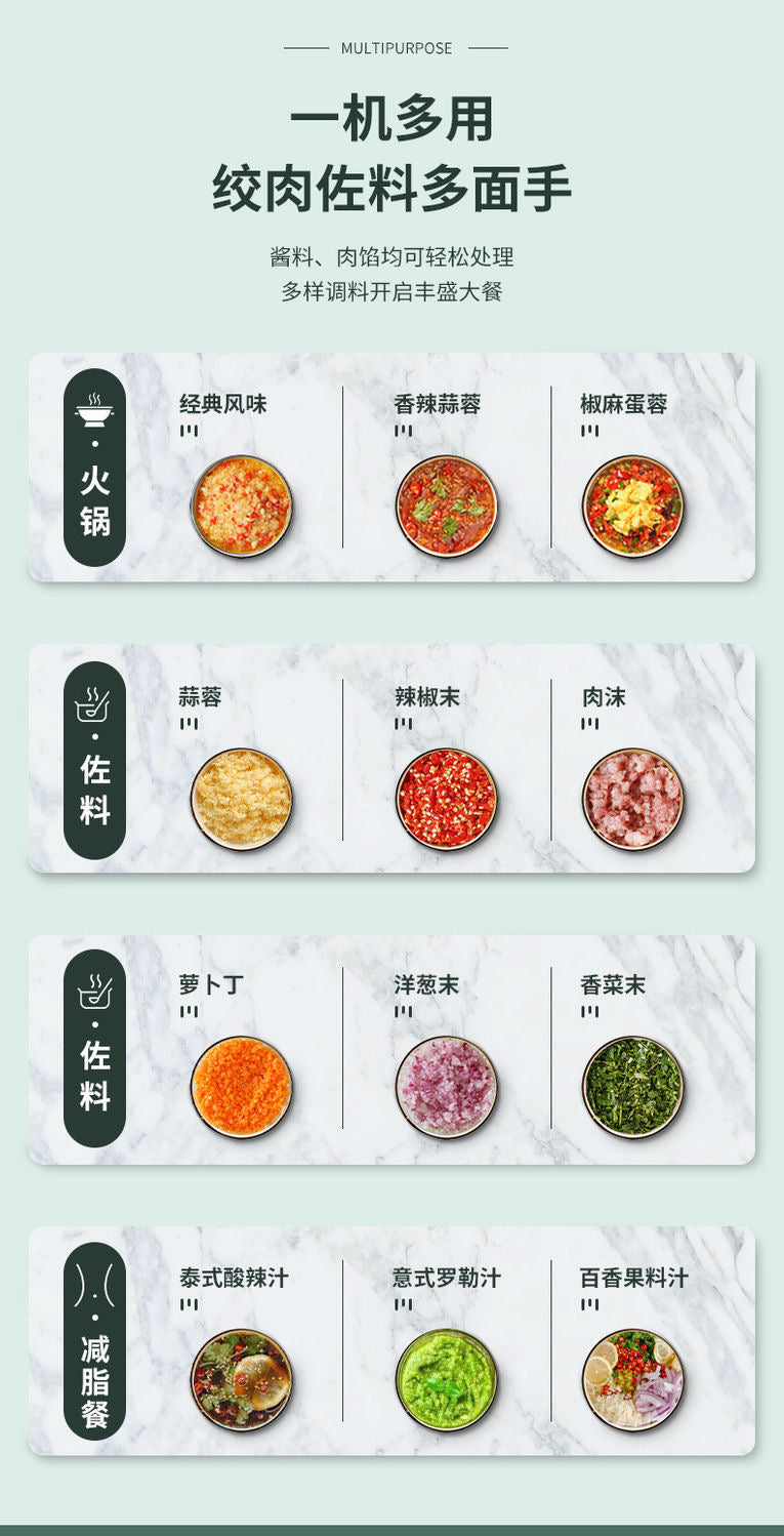 【P6220】🌟现货🌟 家用全自动多功能电动搅碎神器 ❤️❤️