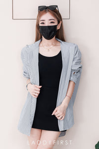 【SS25186】*强力推荐款＊高品质韩版三件套 , 衬衫连帽外套 ➕ 厚棉背心 ➕百搭裤裙 ❤️ 【D-R1-C4】