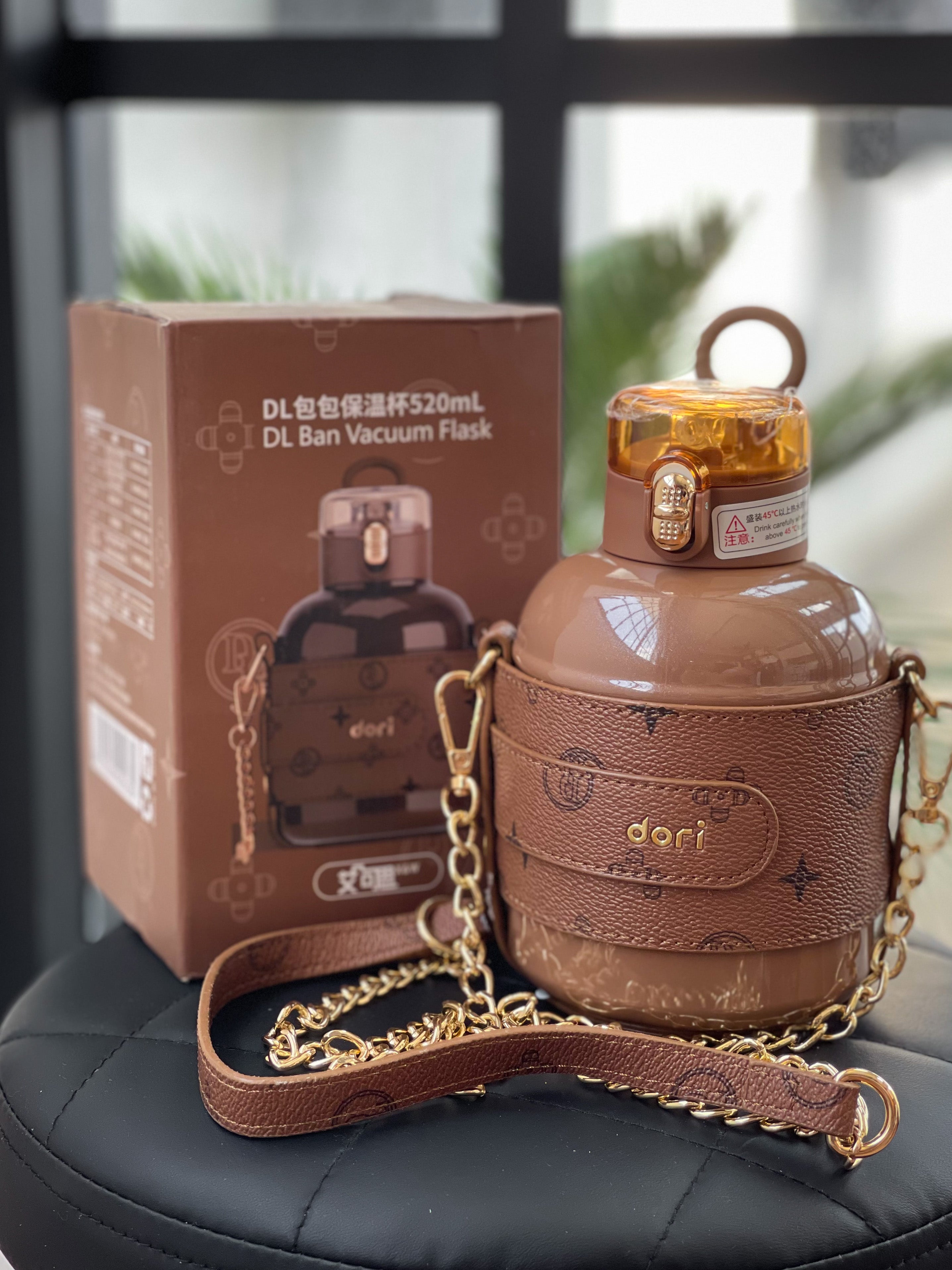 【DG002】高颜值不锈钢保温瓶➕可拆卸链条 ❤️❤️