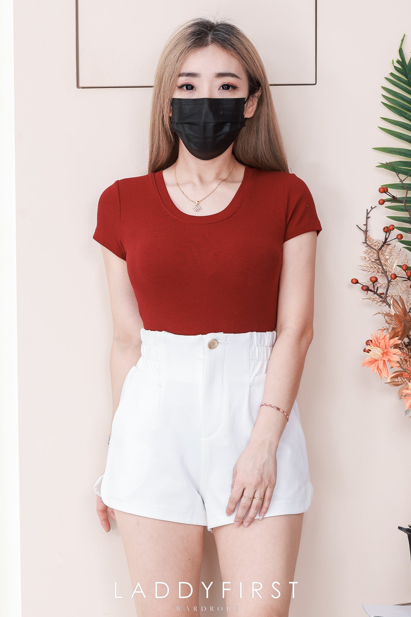 【T550】高品质螺纹弹力高腰短袖T带胸垫百搭上衣 ❤❤【B-R3-C3】