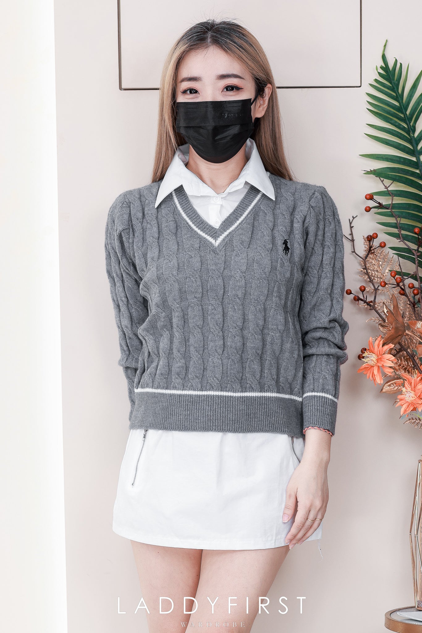 【S25080】高品质松紧腰弹力韩式简约百搭裙子，内层有里布短裤 ❤️❤️ 【A-R1-C3】